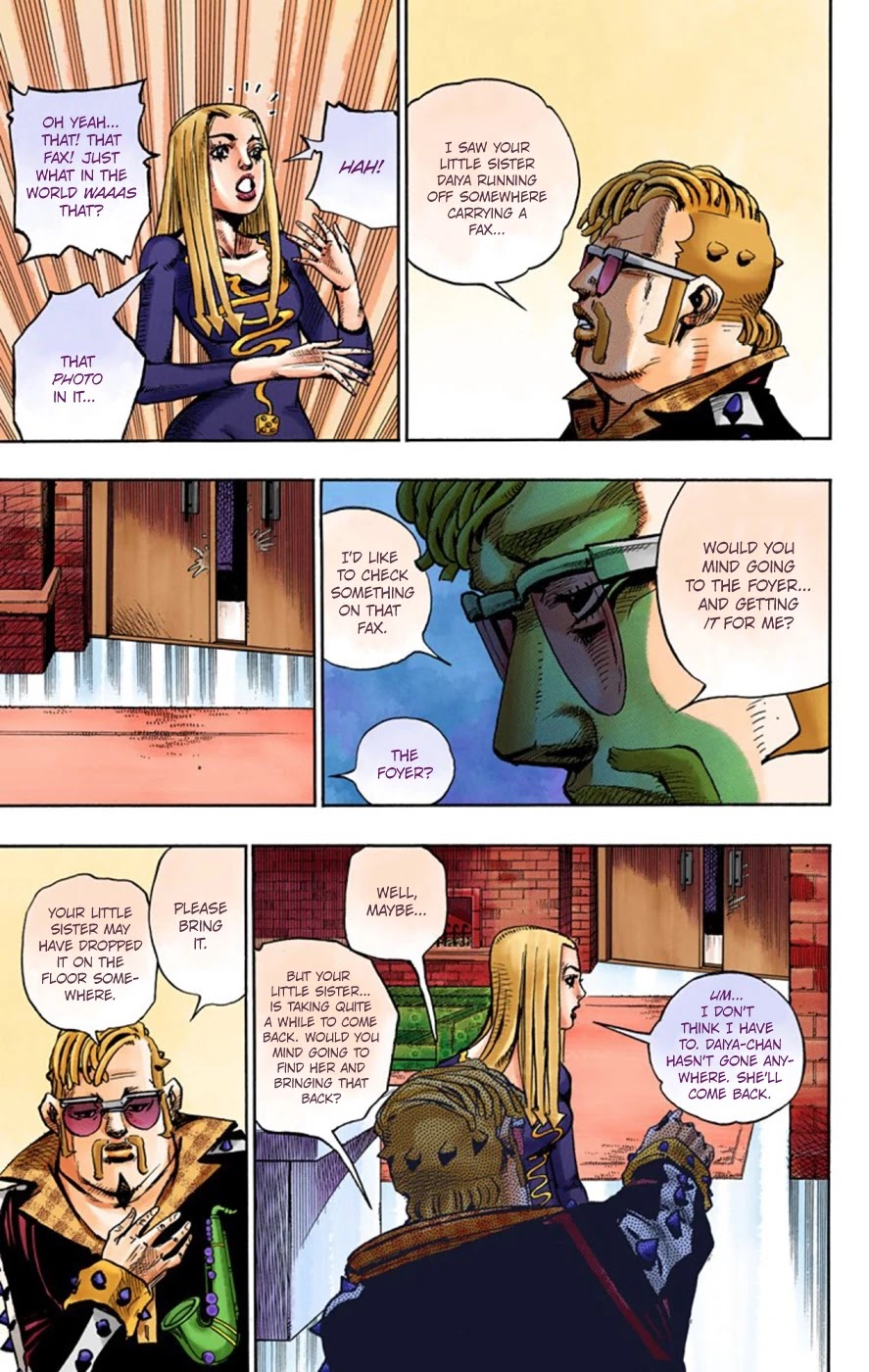 JoJo's Bizarre Adventure Part 8 - JoJolion (Official Colored) Chapter 49 page 8 - Chapter 49: Hato-chan Brought a Boyfriend Over Part 3