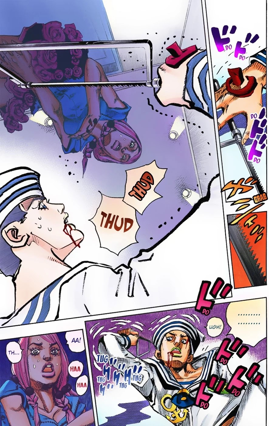 JoJo's Bizarre Adventure Part 8 - JoJolion (Official Colored) Chapter 5 page 28 - Chapter 5: Soft & Wet Part 4