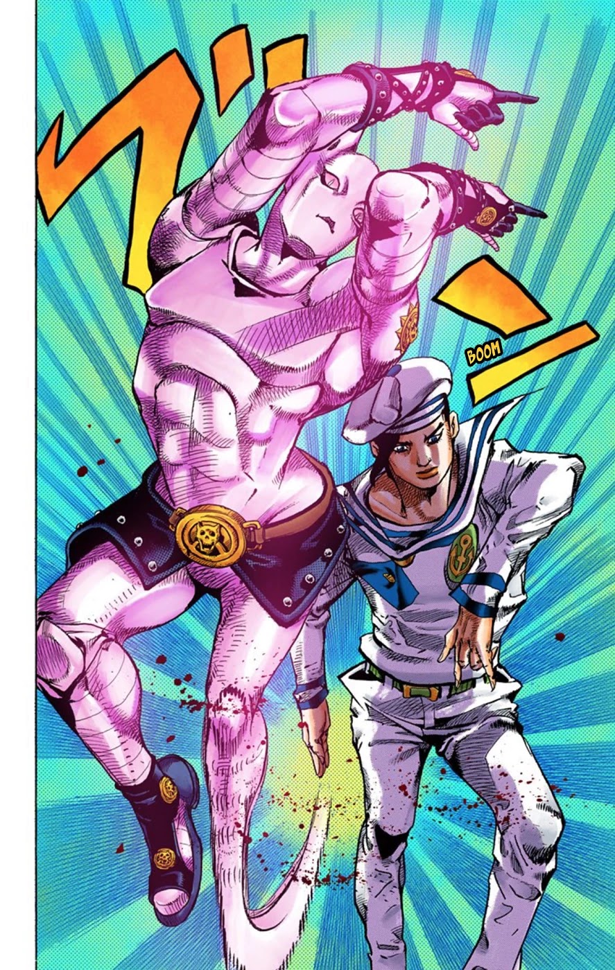 JoJo's Bizarre Adventure Part 8 - JoJolion (Official Colored) Chapter 50 page 12 - Chapter 50: Vitamin C and Killer Queen Part 1