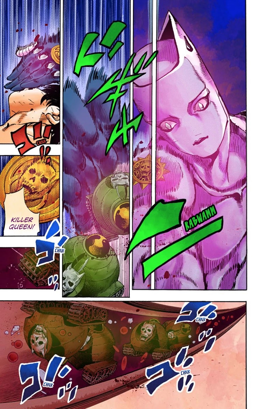JoJo's Bizarre Adventure Part 8 - JoJolion (Official Colored) Chapter 50 page 13 - Chapter 50: Vitamin C and Killer Queen Part 1