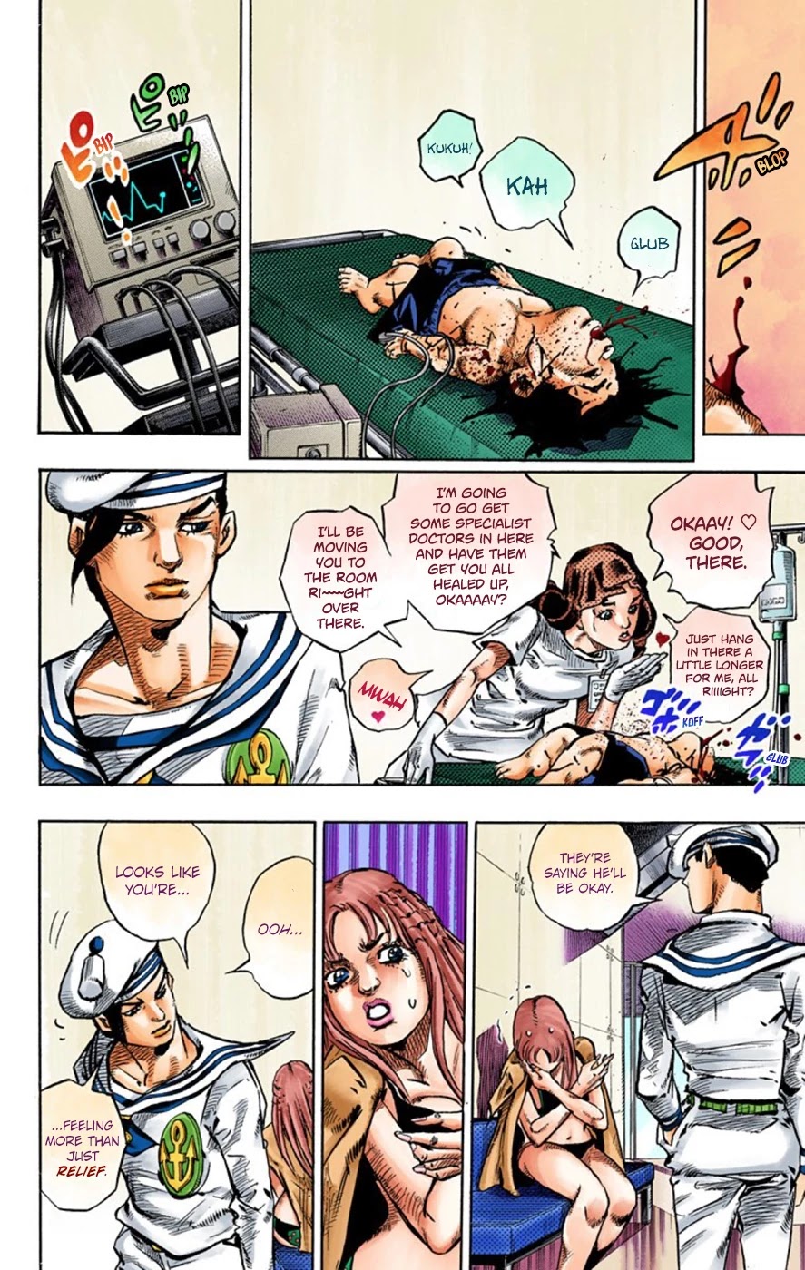 JoJo's Bizarre Adventure Part 8 - JoJolion (Official Colored) Chapter 50 page 14 - Chapter 50: Vitamin C and Killer Queen Part 1