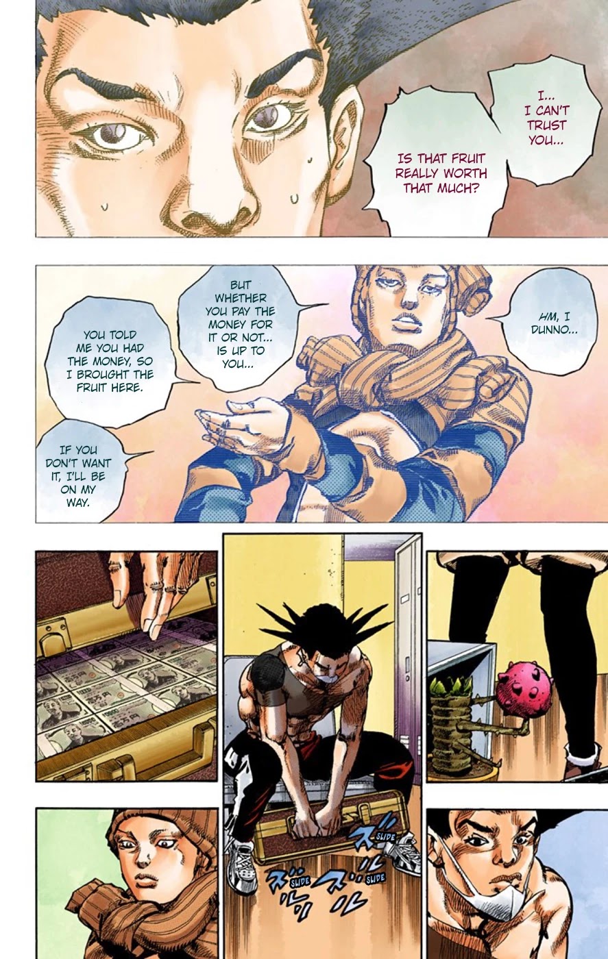 JoJo's Bizarre Adventure Part 8 - JoJolion (Official Colored) Chapter 50 page 17 - Chapter 50: Vitamin C and Killer Queen Part 1