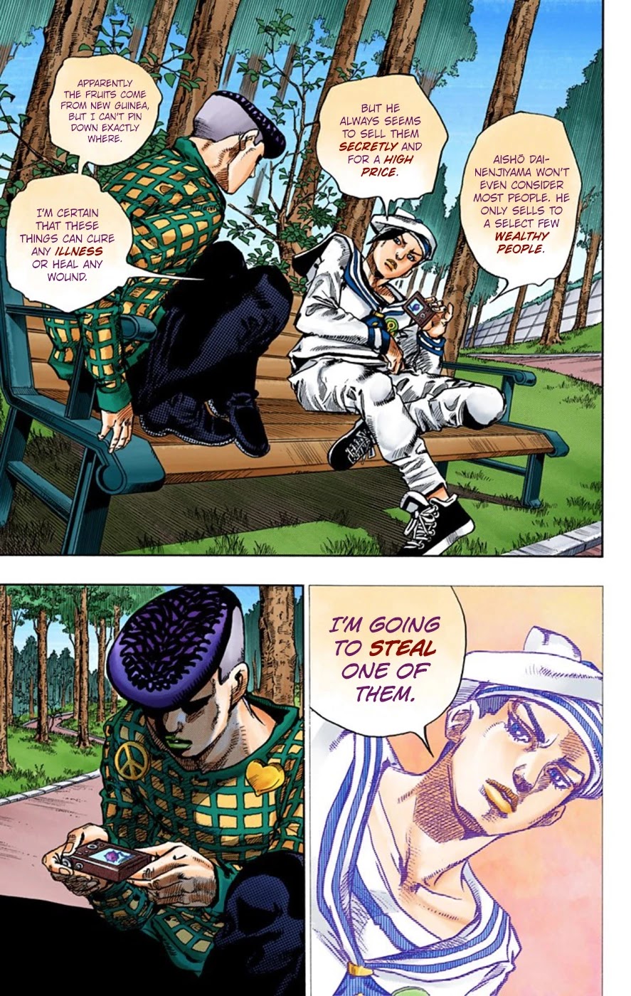 JoJo's Bizarre Adventure Part 8 - JoJolion (Official Colored) Chapter 50 page 22 - Chapter 50: Vitamin C and Killer Queen Part 1