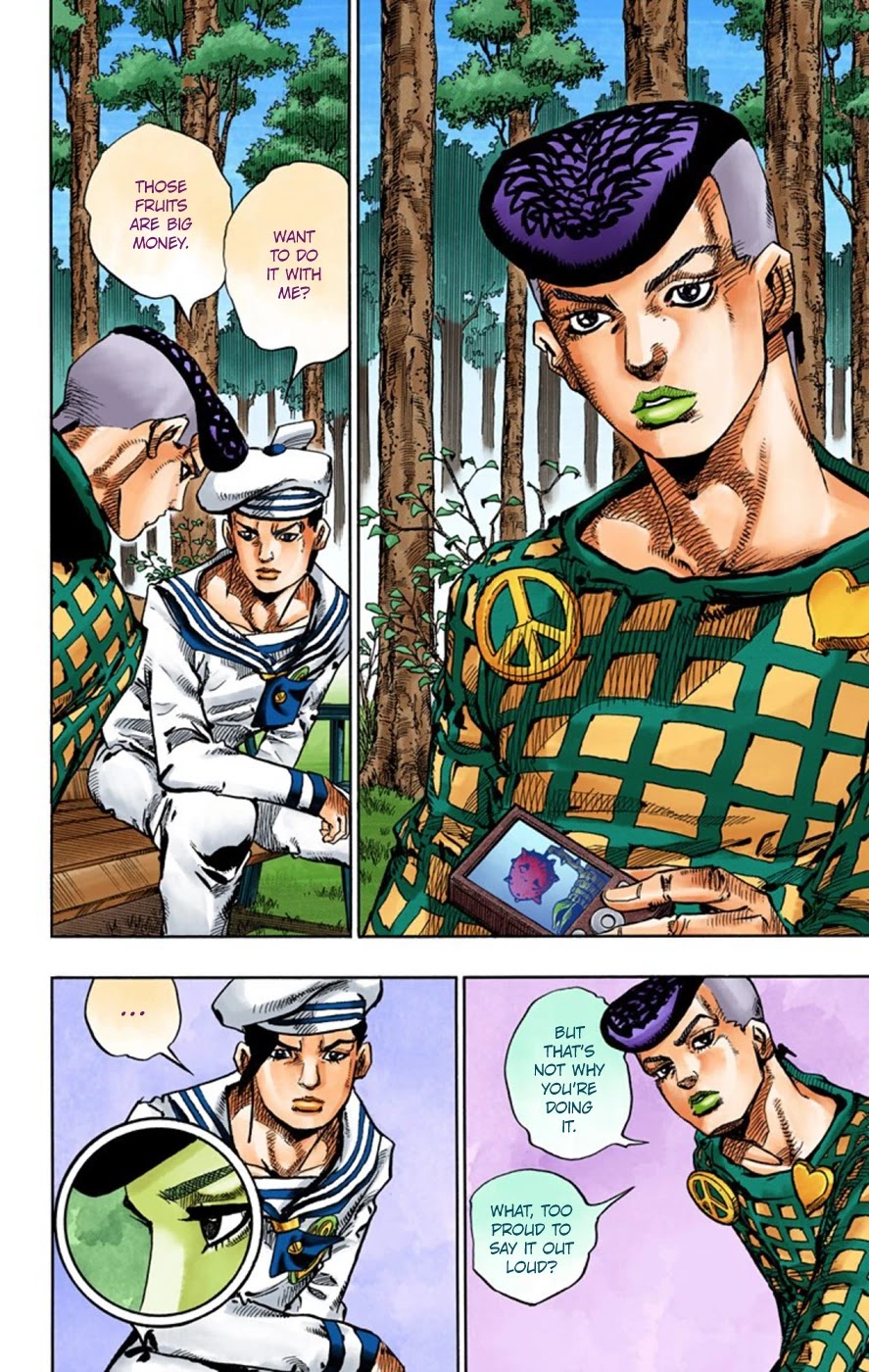 JoJo's Bizarre Adventure Part 8 - JoJolion (Official Colored) Chapter 50 page 23 - Chapter 50: Vitamin C and Killer Queen Part 1
