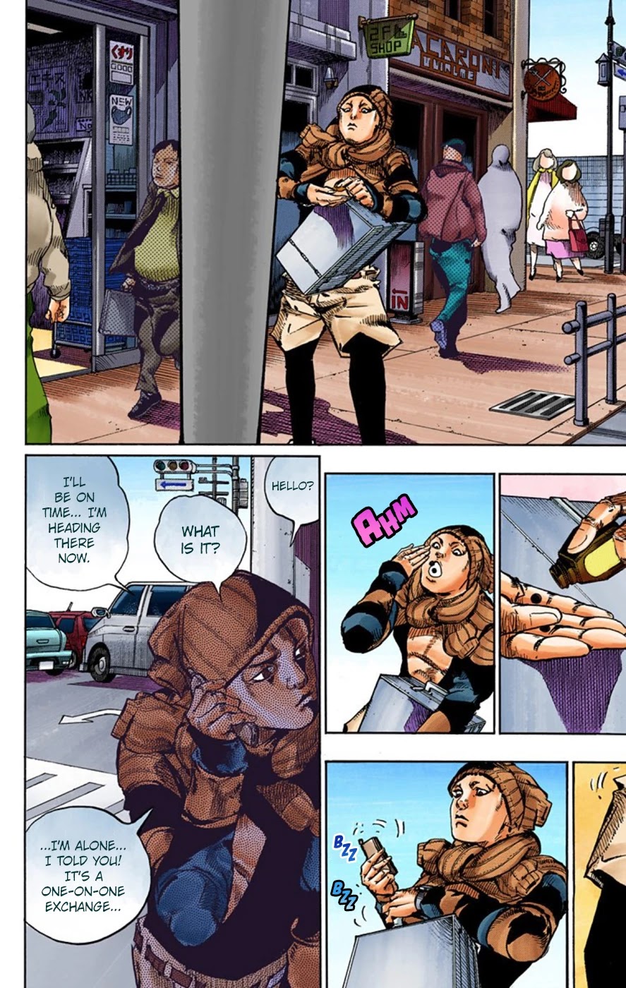 JoJo's Bizarre Adventure Part 8 - JoJolion (Official Colored) Chapter 51 page 12 - Chapter 51: Vitamin C and Killer Queen Part 2