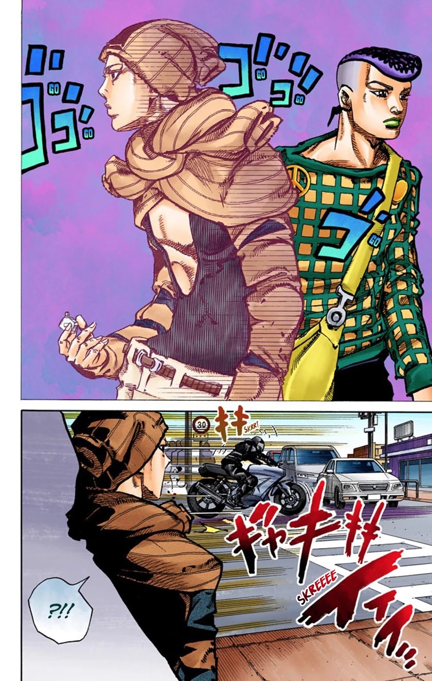 JoJo's Bizarre Adventure Part 8 - JoJolion (Official Colored) Chapter 51 page 14 - Chapter 51: Vitamin C and Killer Queen Part 2