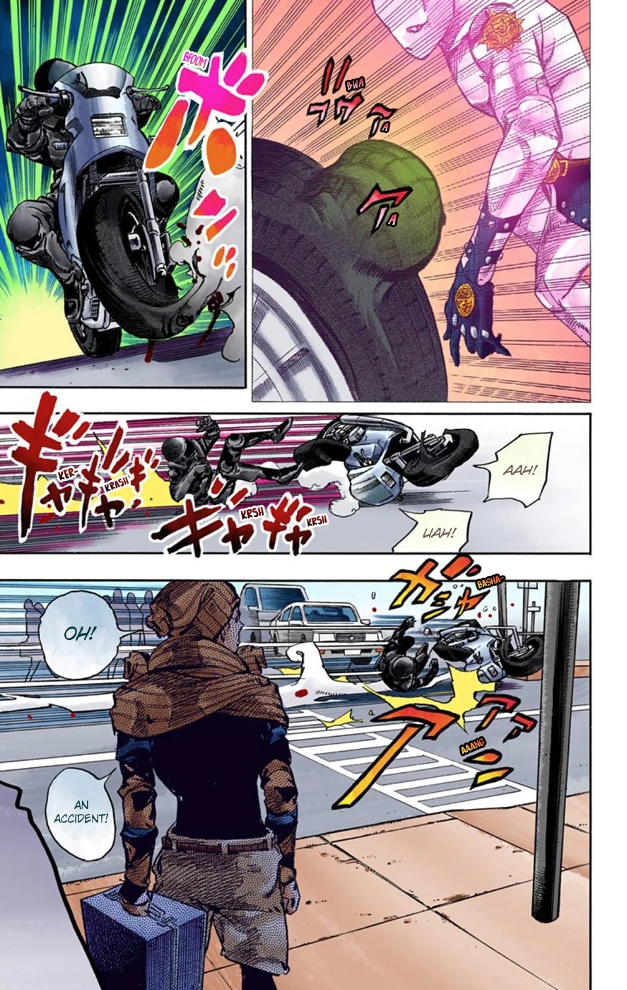 JoJo's Bizarre Adventure Part 8 - JoJolion (Official Colored) Chapter 51 page 15 - Chapter 51: Vitamin C and Killer Queen Part 2