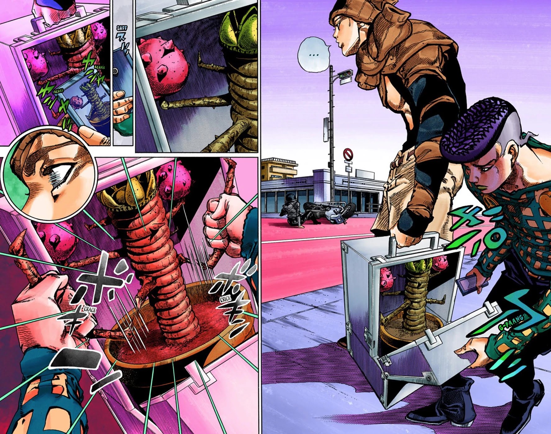JoJo's Bizarre Adventure Part 8 - JoJolion (Official Colored) Chapter 51 page 16 - Chapter 51: Vitamin C and Killer Queen Part 2