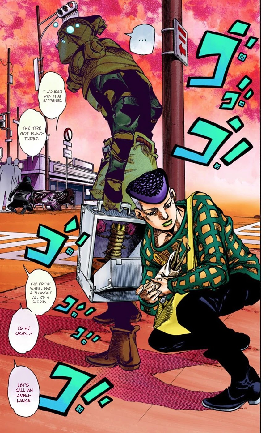 JoJo's Bizarre Adventure Part 8 - JoJolion (Official Colored) Chapter 51 page 18 - Chapter 51: Vitamin C and Killer Queen Part 2