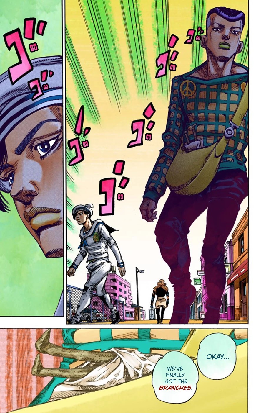 JoJo's Bizarre Adventure Part 8 - JoJolion (Official Colored) Chapter 51 page 22 - Chapter 51: Vitamin C and Killer Queen Part 2
