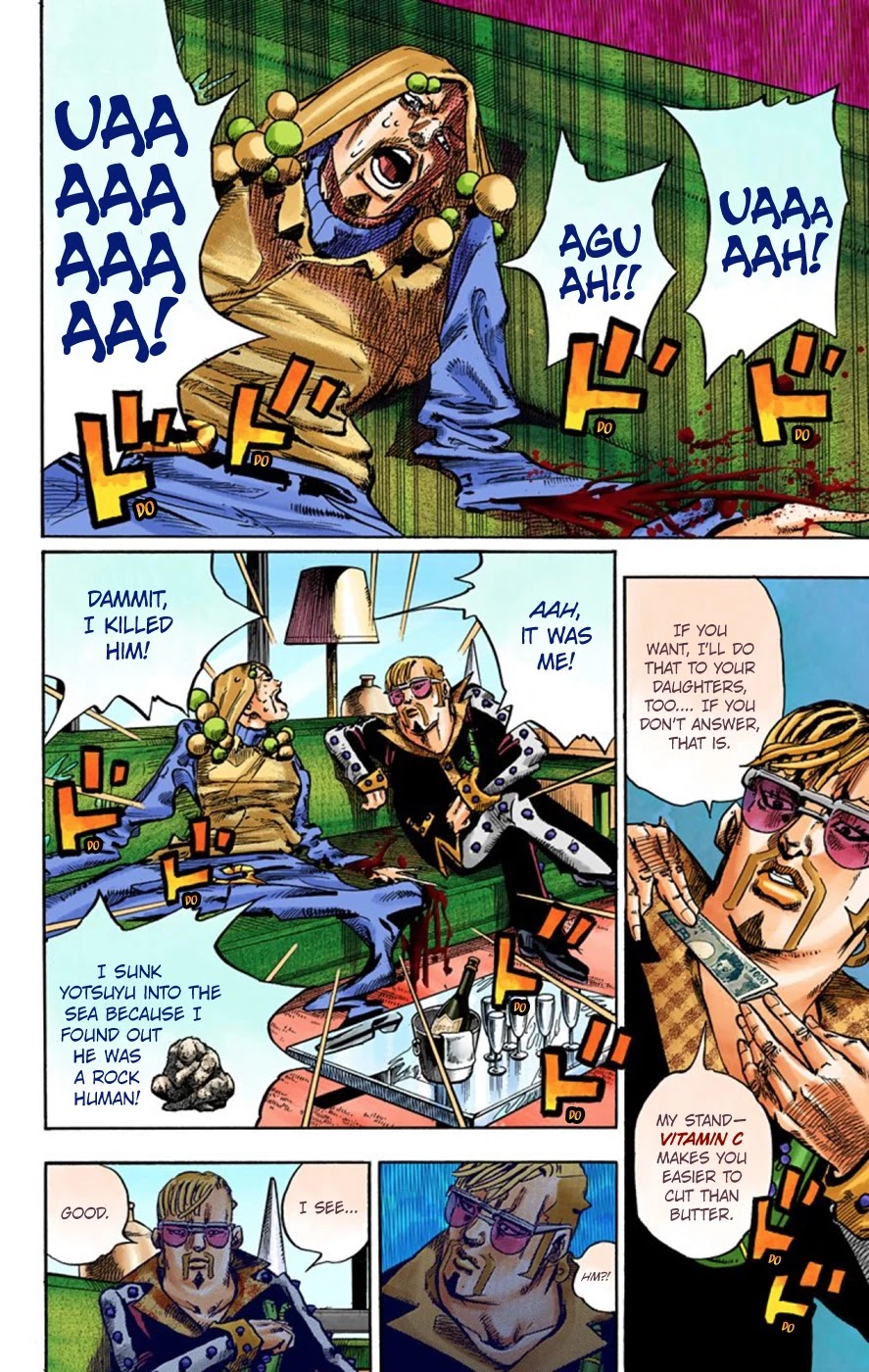 JoJo's Bizarre Adventure Part 8 - JoJolion (Official Colored) Chapter 51 page 27 - Chapter 51: Vitamin C and Killer Queen Part 2