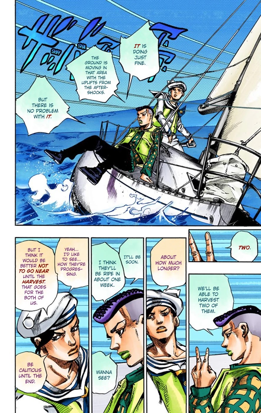 JoJo's Bizarre Adventure Part 8 - JoJolion (Official Colored) Chapter 51 page 33 - Chapter 51: Vitamin C and Killer Queen Part 2