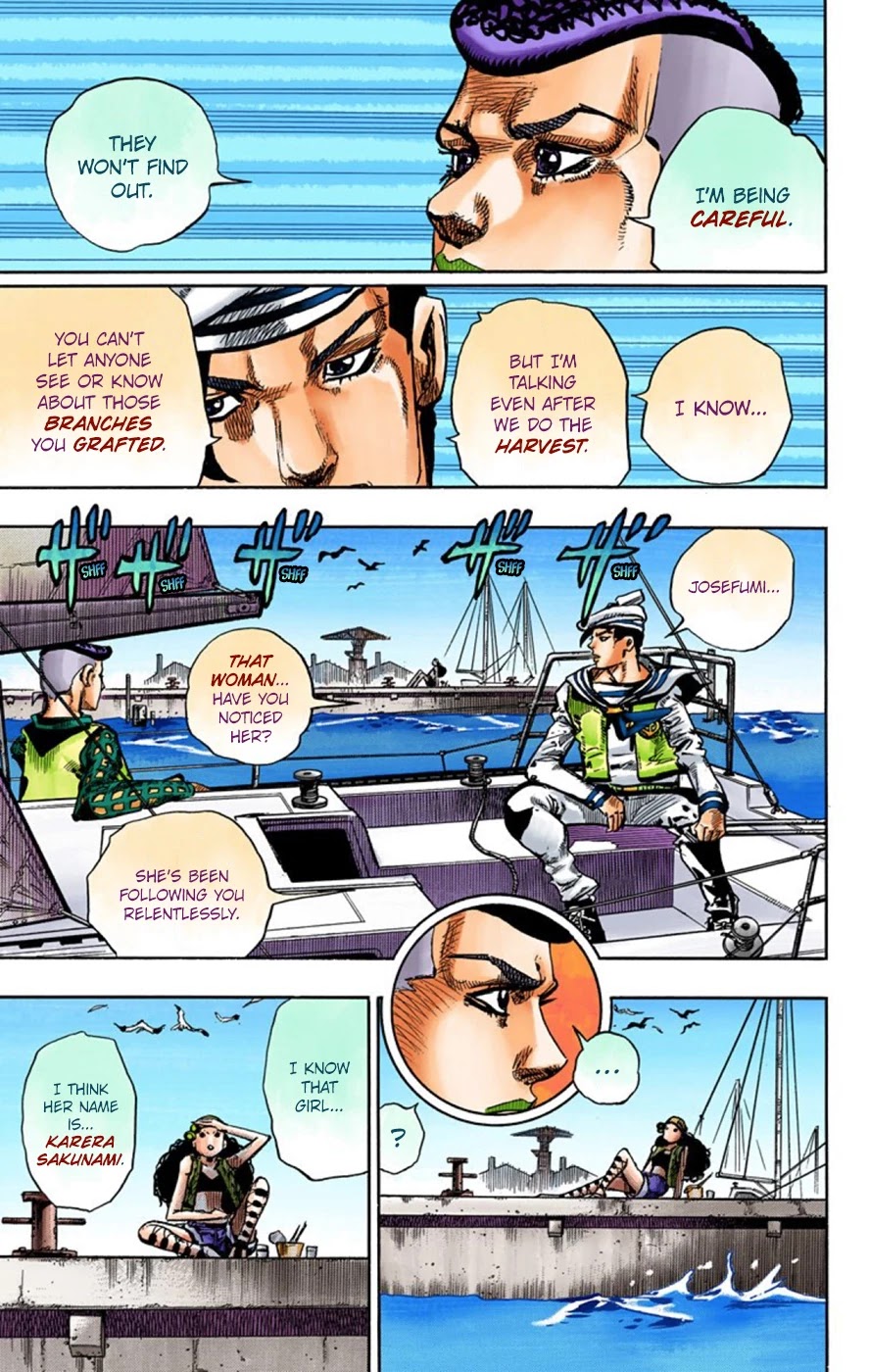 JoJo's Bizarre Adventure Part 8 - JoJolion (Official Colored) Chapter 51 page 34 - Chapter 51: Vitamin C and Killer Queen Part 2