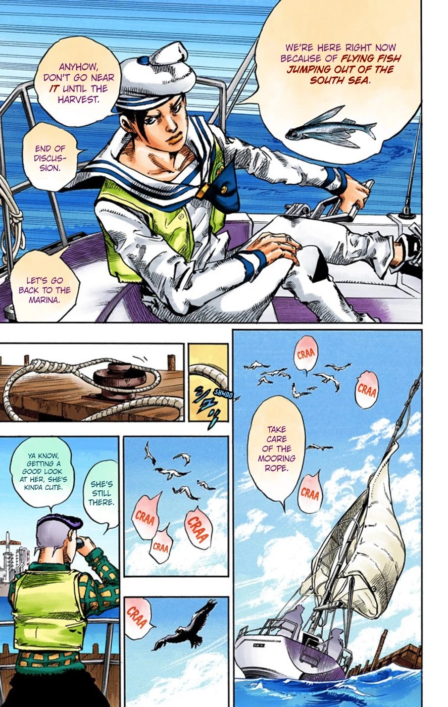 JoJo's Bizarre Adventure Part 8 - JoJolion (Official Colored) Chapter 51 page 36 - Chapter 51: Vitamin C and Killer Queen Part 2