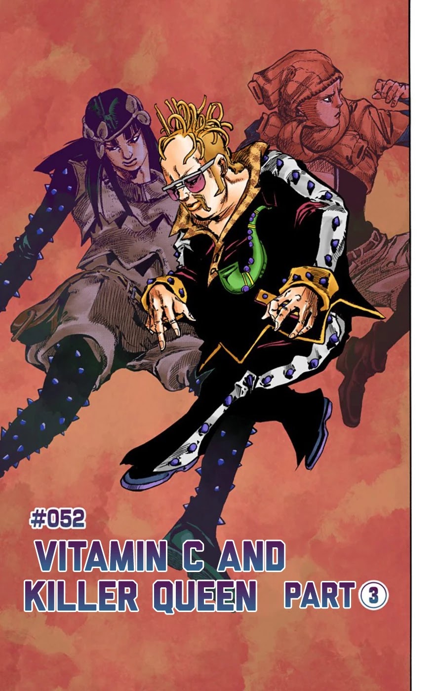JoJo's Bizarre Adventure Part 8 - JoJolion (Official Colored) Chapter 52 page 1 - Chapter 52: Vitamin C and Killer Queen Part 3