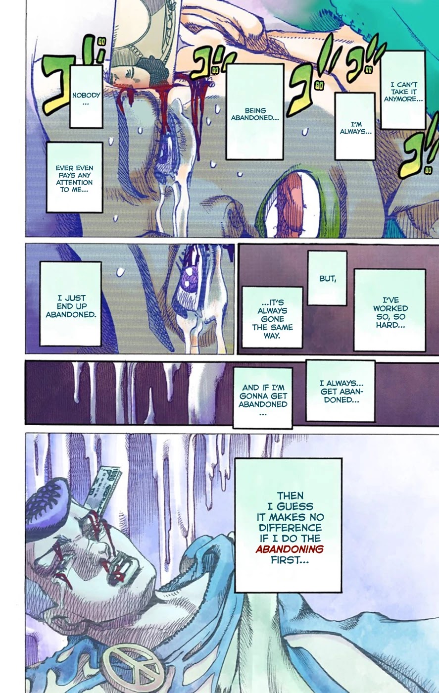 JoJo's Bizarre Adventure Part 8 - JoJolion (Official Colored) Chapter 52 page 12 - Chapter 52: Vitamin C and Killer Queen Part 3