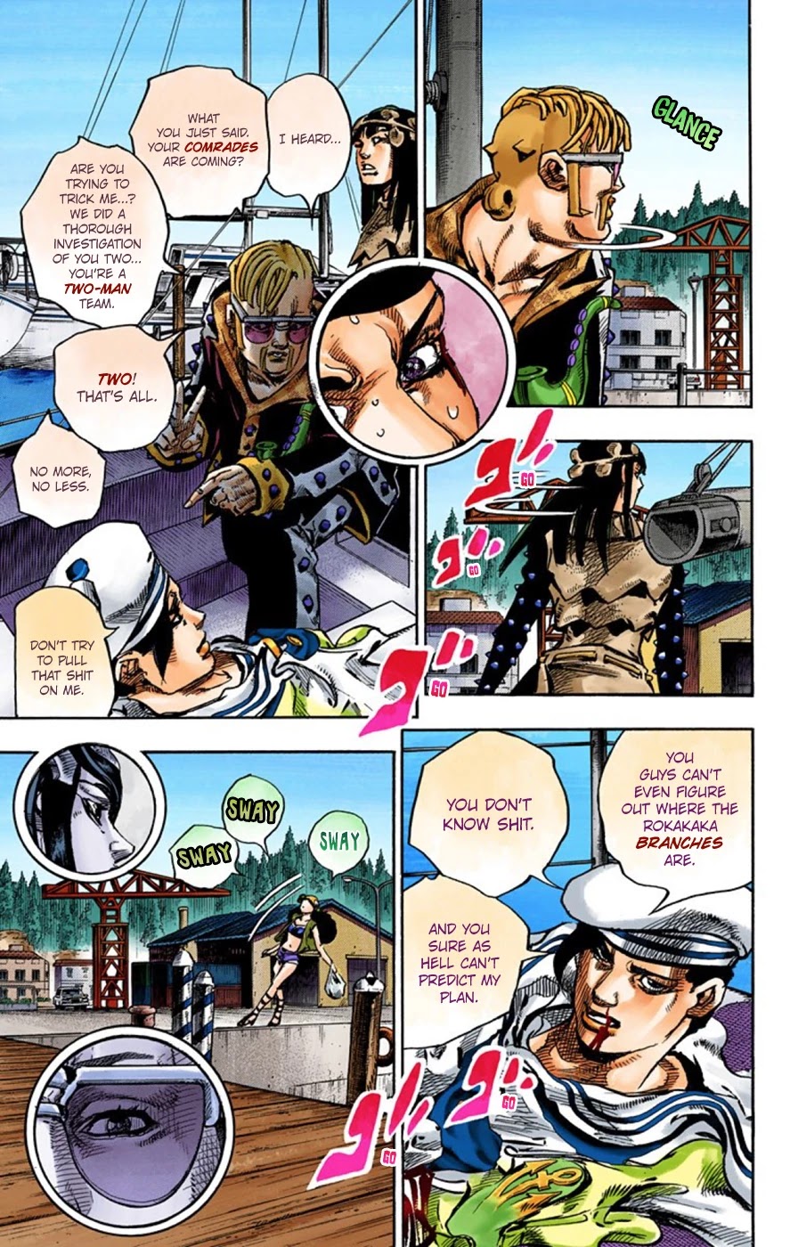 JoJo's Bizarre Adventure Part 8 - JoJolion (Official Colored) Chapter 52 page 15 - Chapter 52: Vitamin C and Killer Queen Part 3