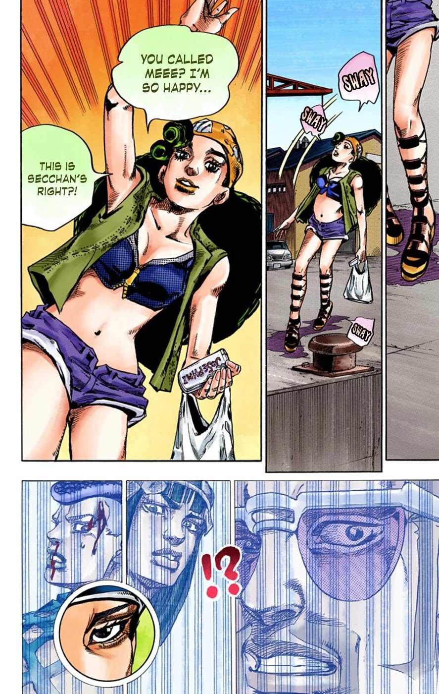JoJo's Bizarre Adventure Part 8 - JoJolion (Official Colored) Chapter 52 page 16 - Chapter 52: Vitamin C and Killer Queen Part 3