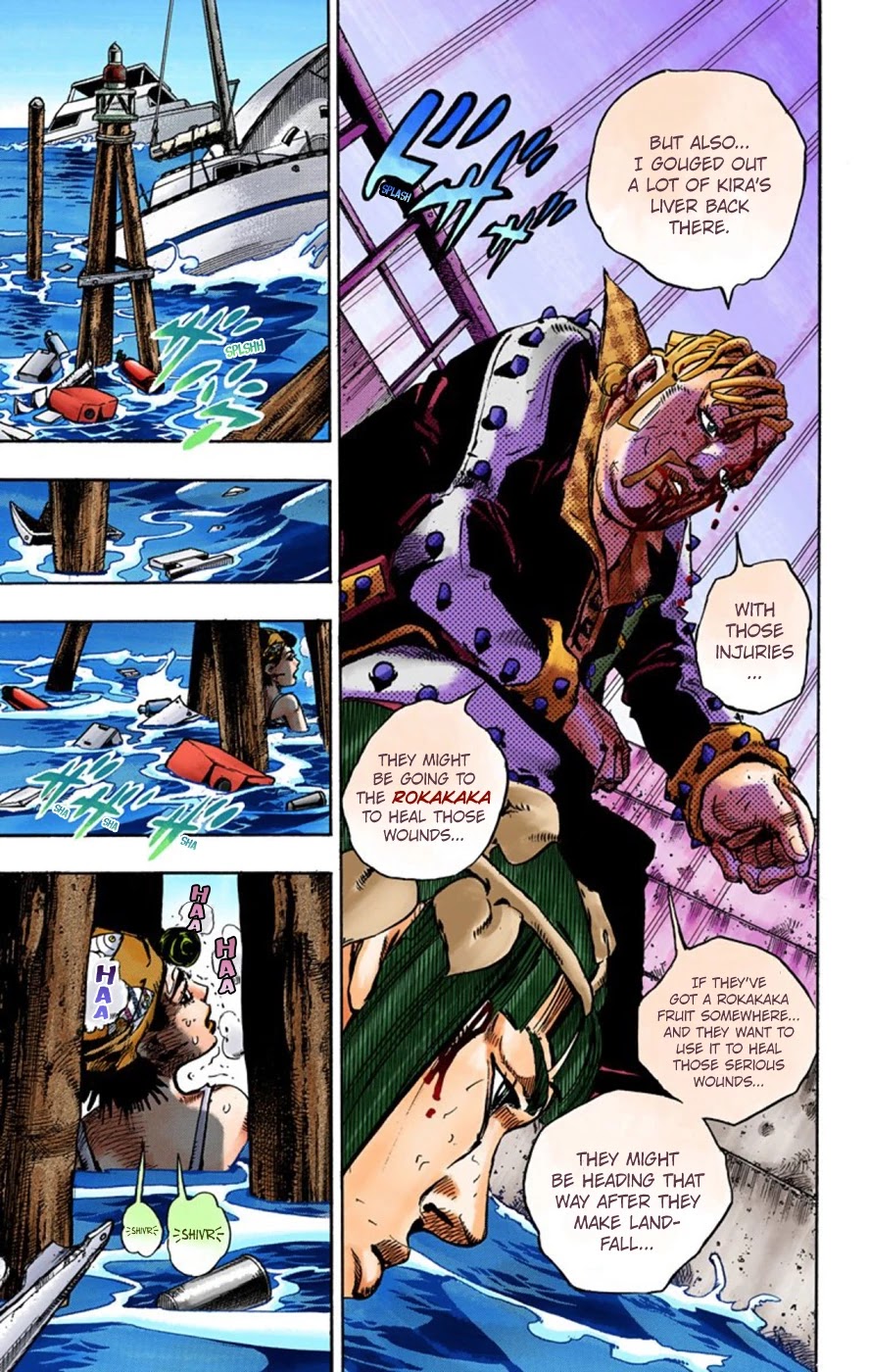 JoJo's Bizarre Adventure Part 8 - JoJolion (Official Colored) Chapter 52 page 34 - Chapter 52: Vitamin C and Killer Queen Part 3