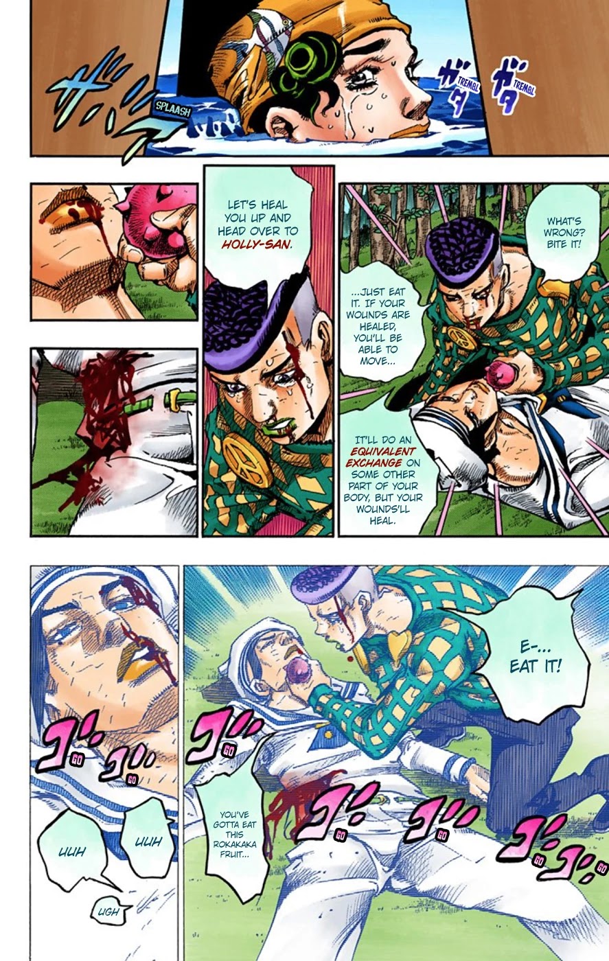 JoJo's Bizarre Adventure Part 8 - JoJolion (Official Colored) Chapter 52 page 35 - Chapter 52: Vitamin C and Killer Queen Part 3