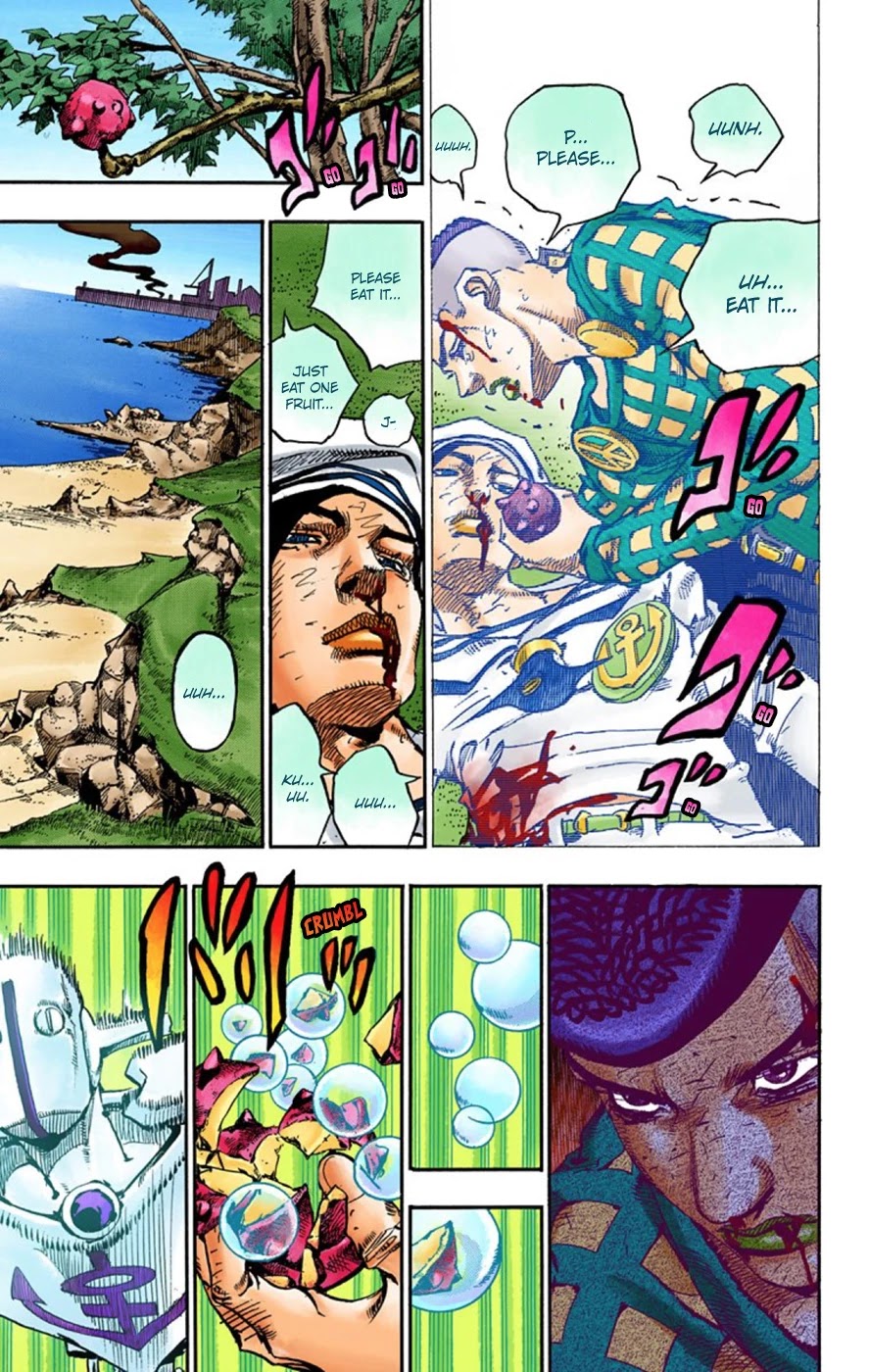 JoJo's Bizarre Adventure Part 8 - JoJolion (Official Colored) Chapter 52 page 36 - Chapter 52: Vitamin C and Killer Queen Part 3