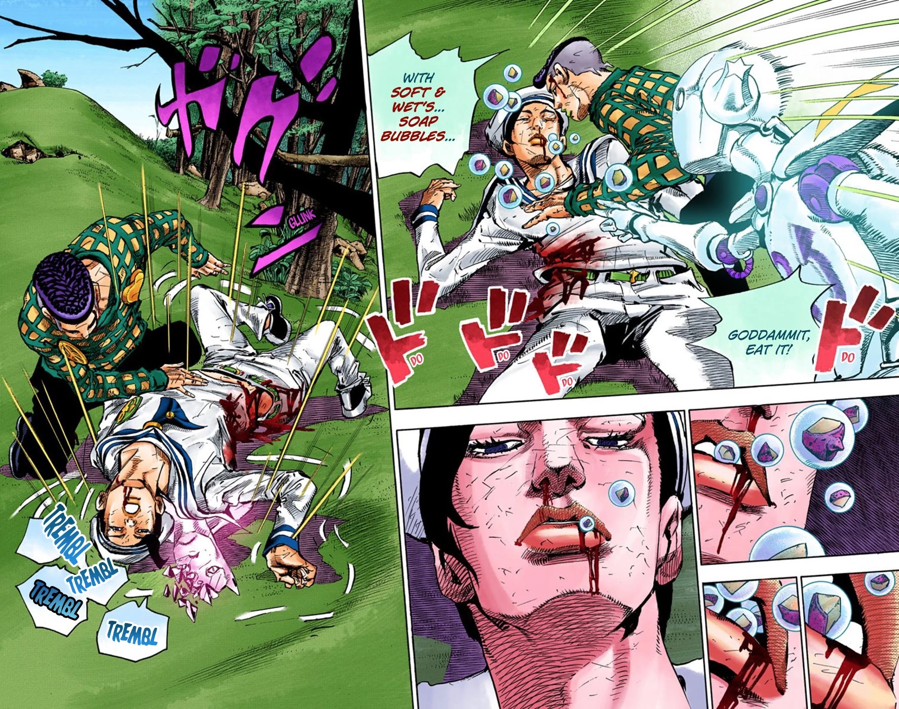 JoJo's Bizarre Adventure Part 8 - JoJolion (Official Colored) Chapter 52 page 37 - Chapter 52: Vitamin C and Killer Queen Part 3