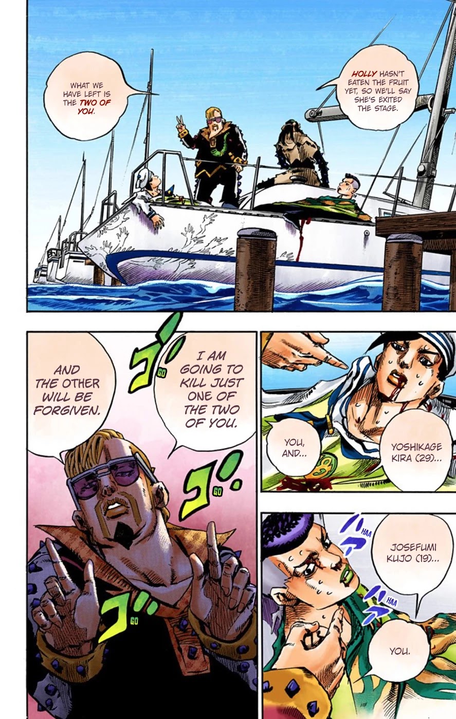 JoJo's Bizarre Adventure Part 8 - JoJolion (Official Colored) Chapter 52 page 7 - Chapter 52: Vitamin C and Killer Queen Part 3