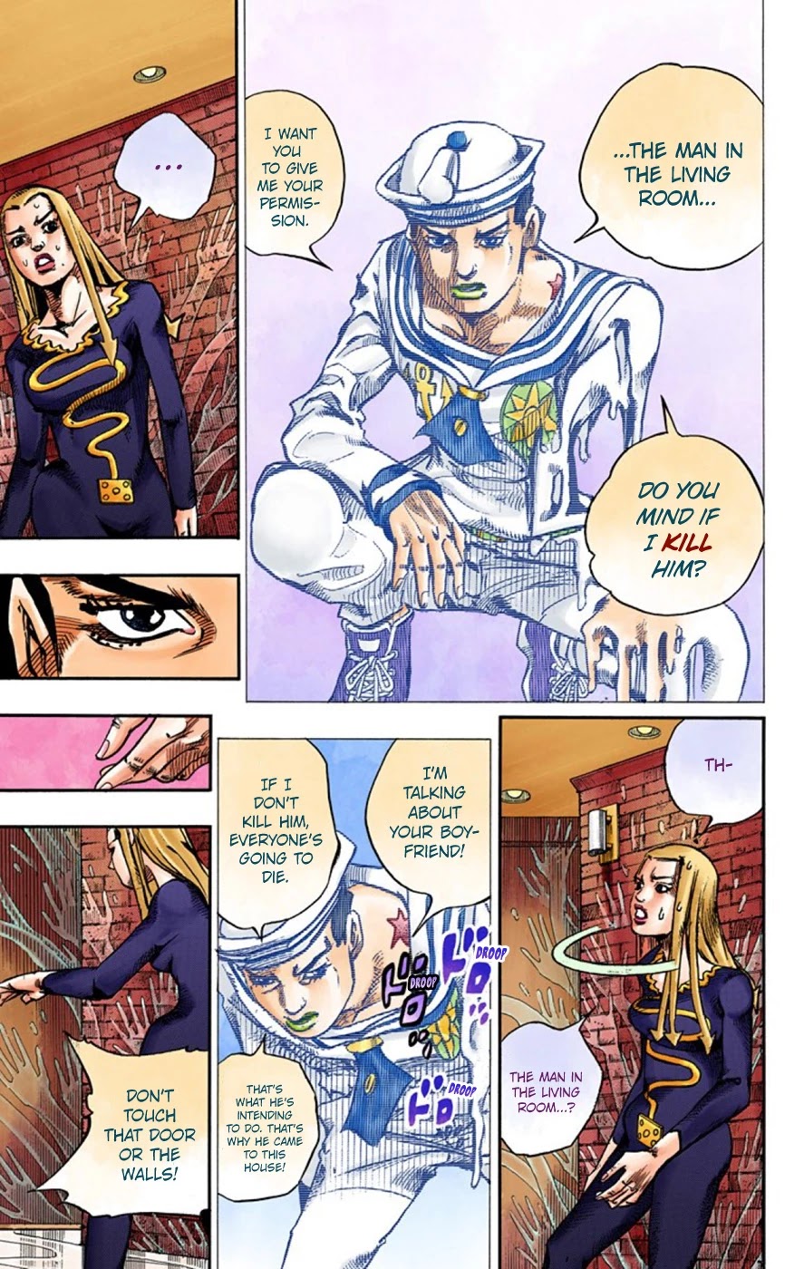 JoJo's Bizarre Adventure Part 8 - JoJolion (Official Colored) Chapter 53 page 6 - Chapter 53: Vitamin C and Killer Queen Part 4