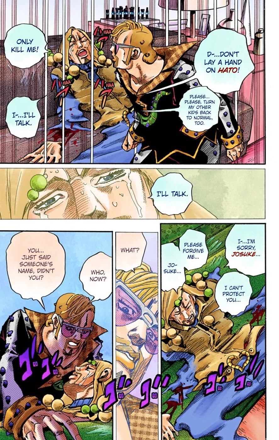 JoJo's Bizarre Adventure Part 8 - JoJolion (Official Colored) Chapter 54 page 12 - Chapter 54: Walking Heart