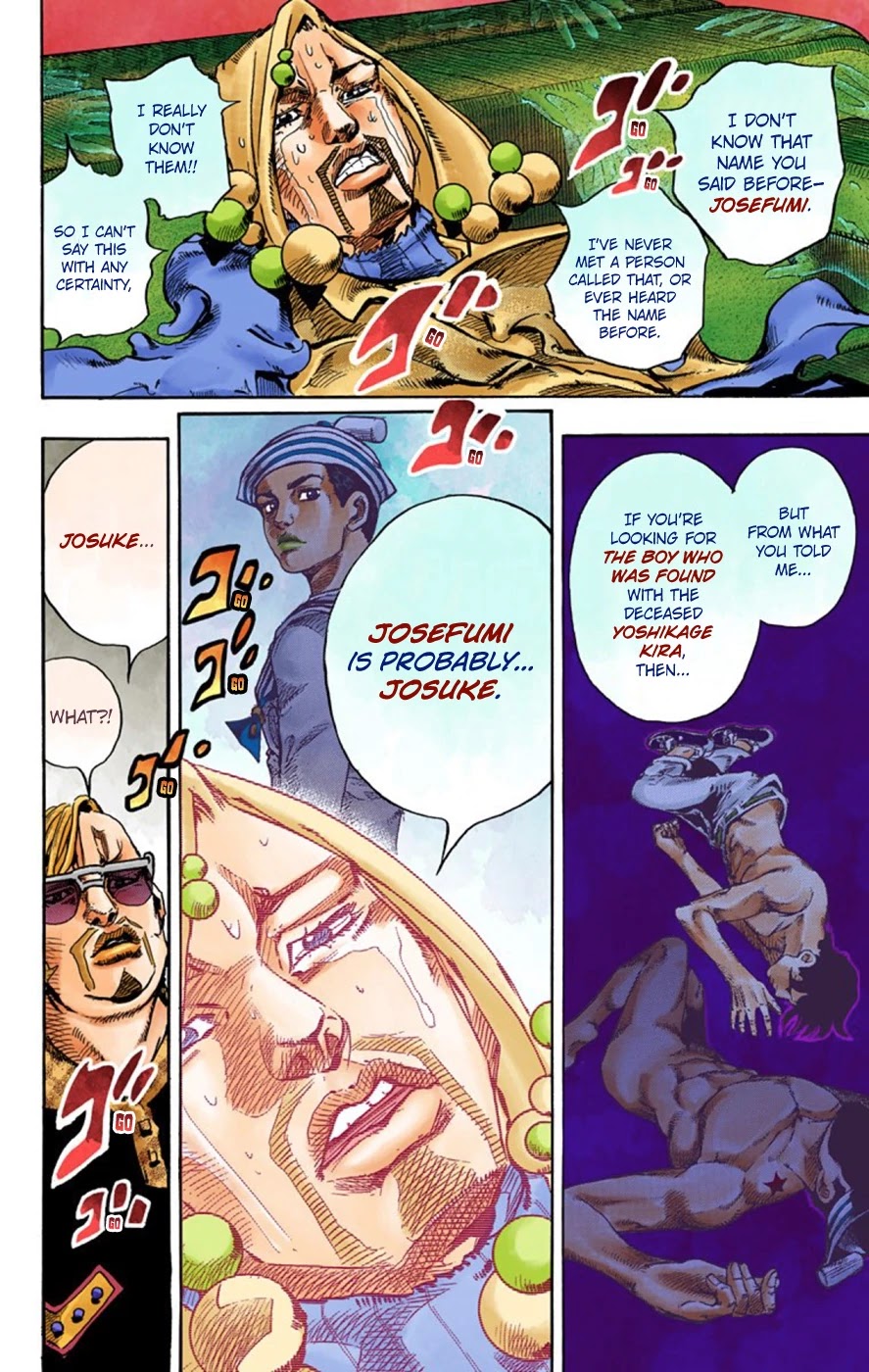 JoJo's Bizarre Adventure Part 8 - JoJolion (Official Colored) Chapter 54 page 13 - Chapter 54: Walking Heart