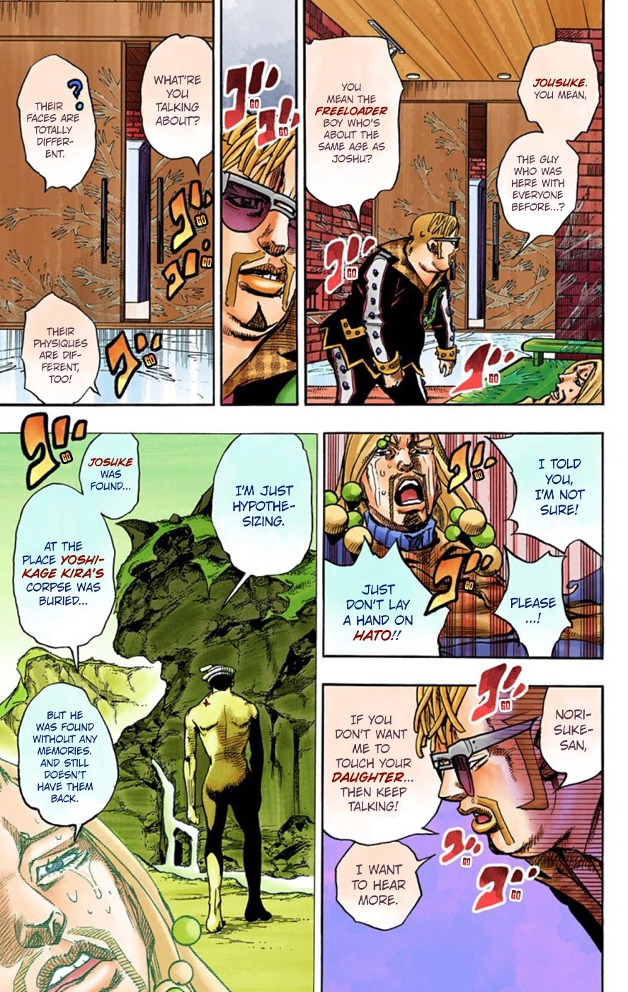 JoJo's Bizarre Adventure Part 8 - JoJolion (Official Colored) Chapter 54 page 14 - Chapter 54: Walking Heart
