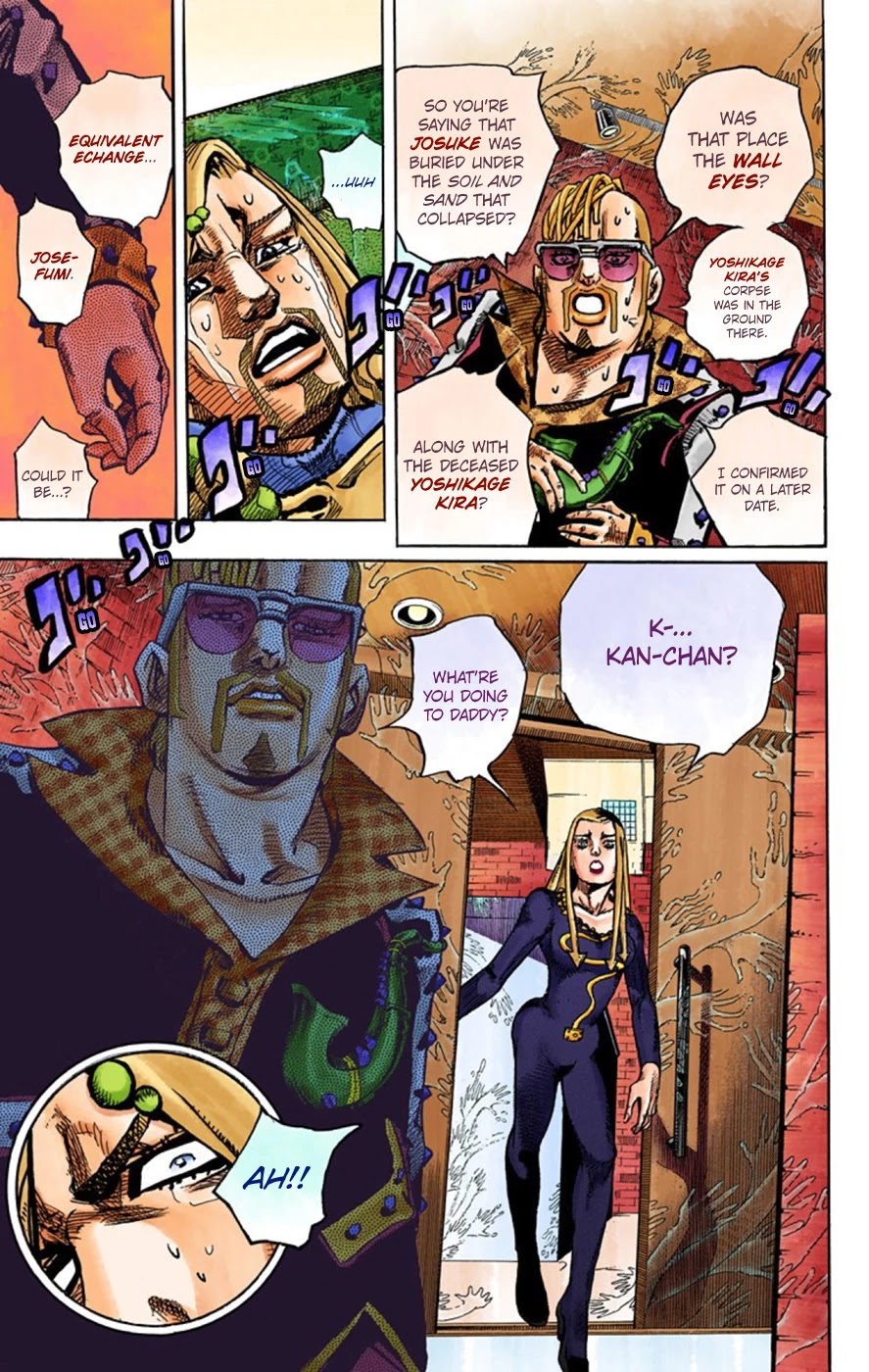 JoJo's Bizarre Adventure Part 8 - JoJolion (Official Colored) Chapter 54 page 16 - Chapter 54: Walking Heart