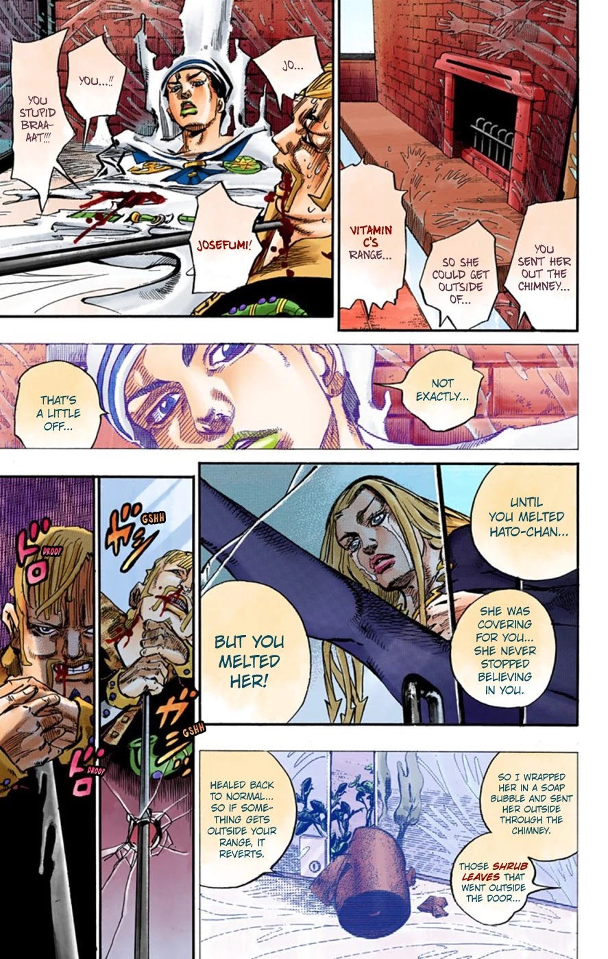 JoJo's Bizarre Adventure Part 8 - JoJolion (Official Colored) Chapter 54 page 32 - Chapter 54: Walking Heart