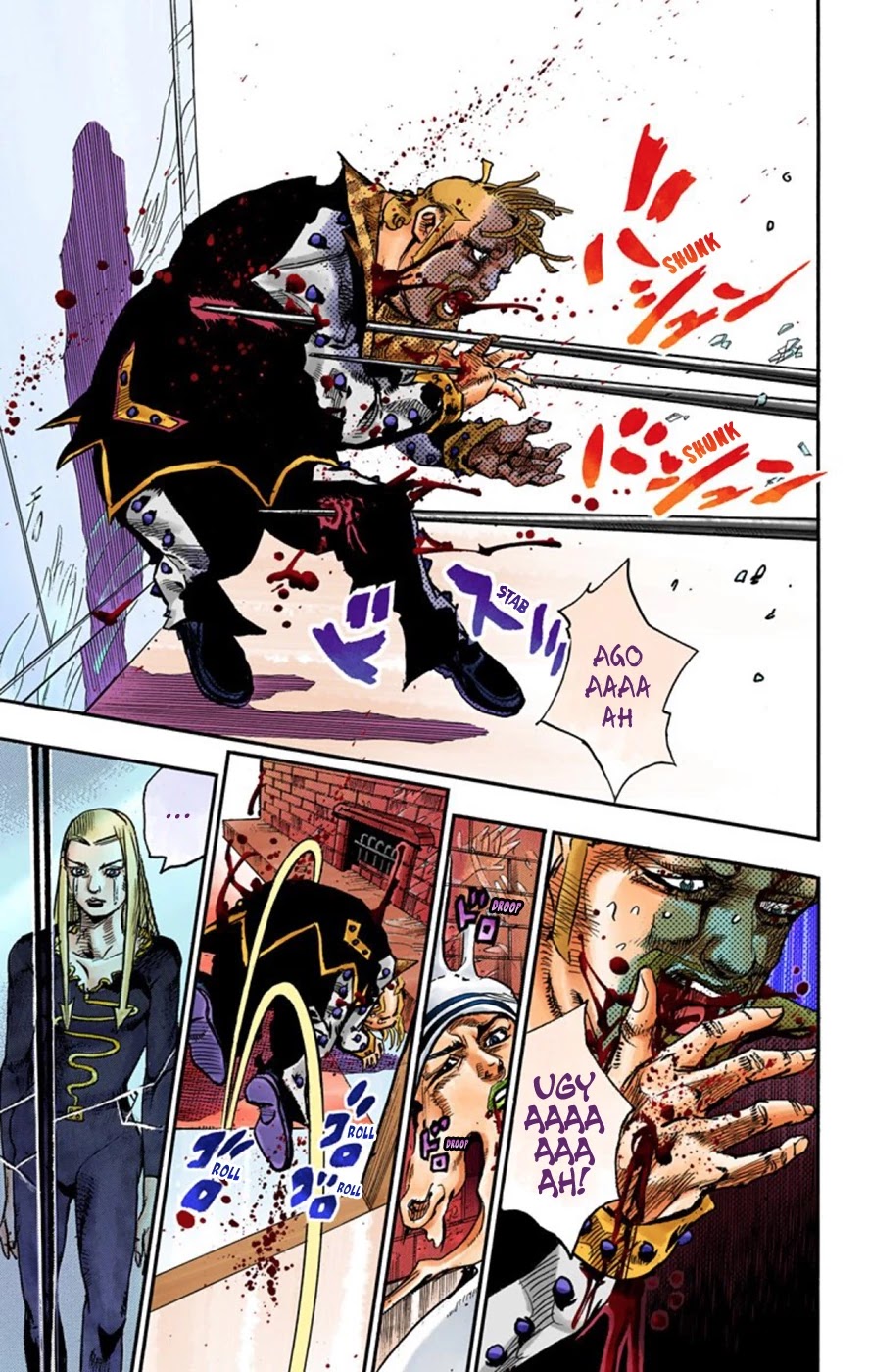 JoJo's Bizarre Adventure Part 8 - JoJolion (Official Colored) Chapter 54 page 34 - Chapter 54: Walking Heart