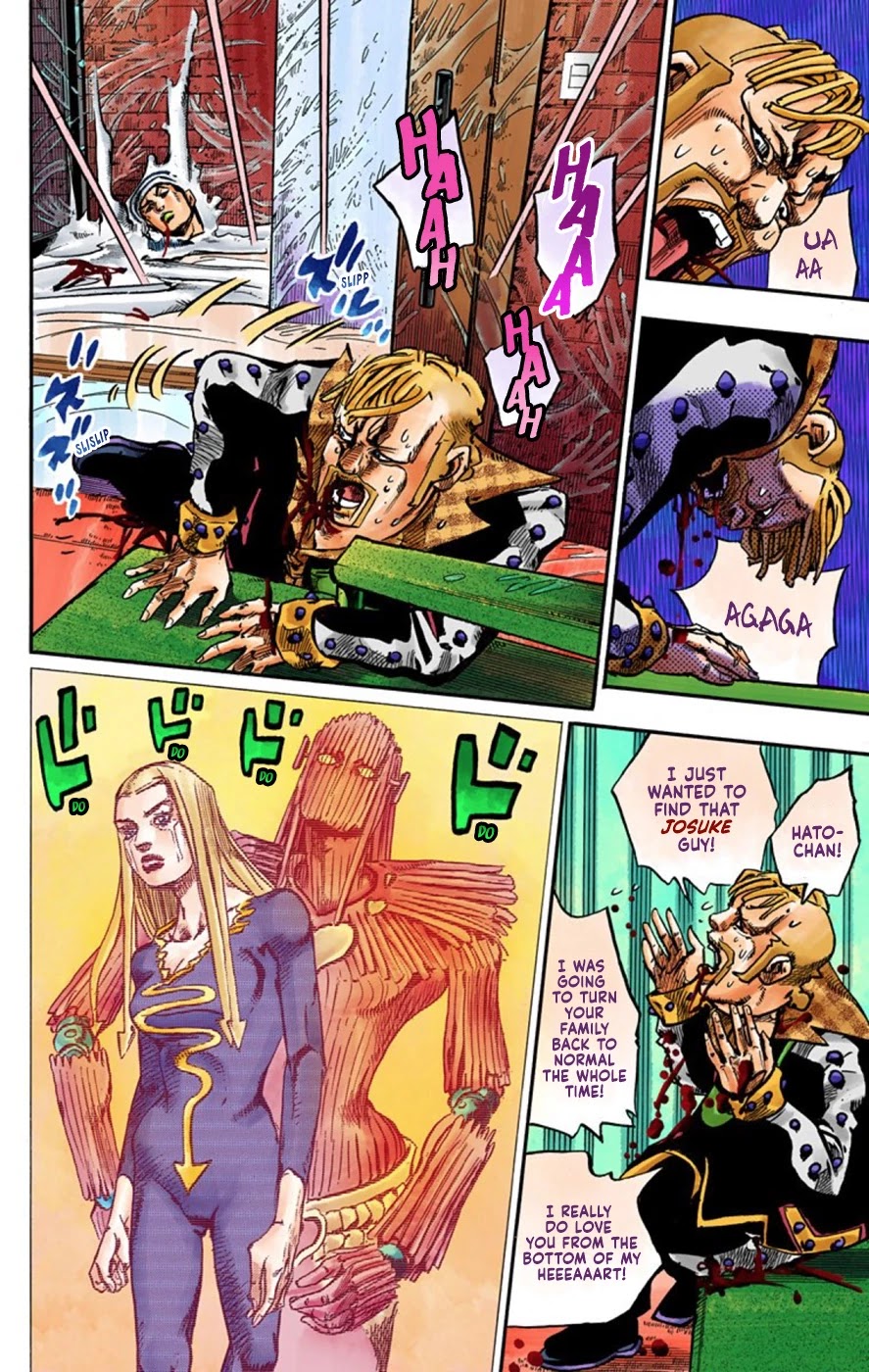 JoJo's Bizarre Adventure Part 8 - JoJolion (Official Colored) Chapter 54 page 35 - Chapter 54: Walking Heart