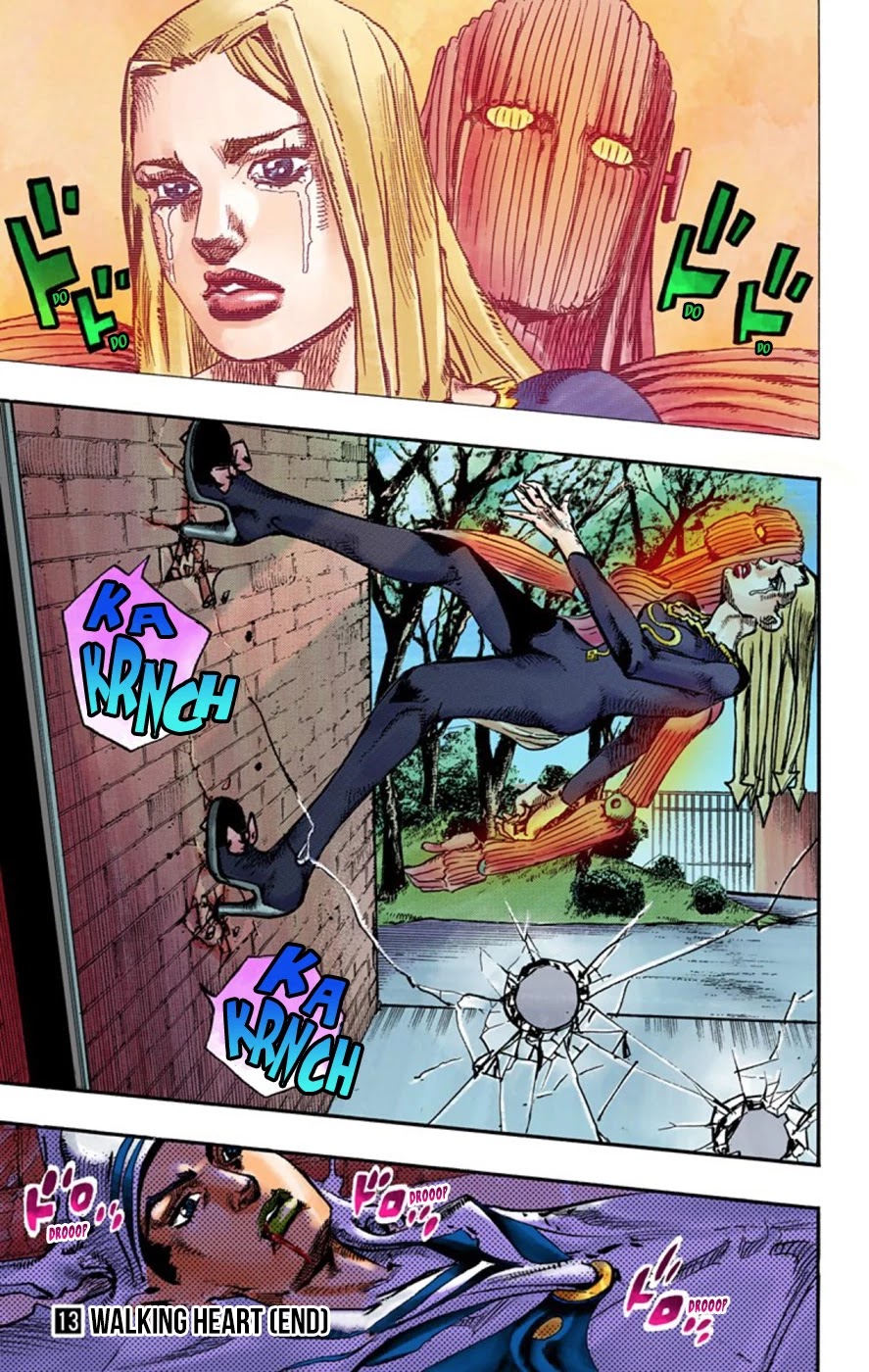 JoJo's Bizarre Adventure Part 8 - JoJolion (Official Colored) Chapter 54 page 36 - Chapter 54: Walking Heart
