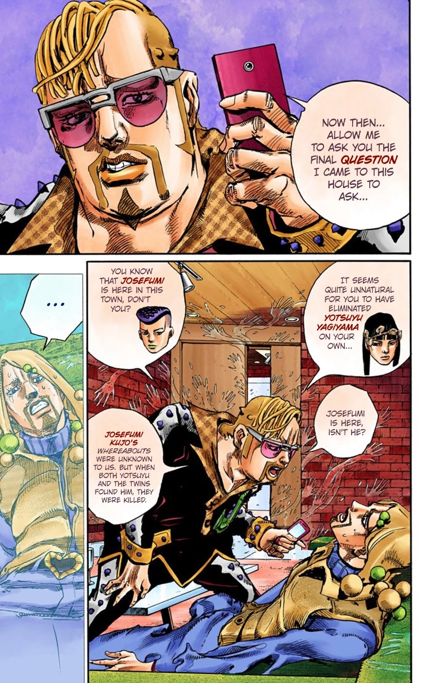 JoJo's Bizarre Adventure Part 8 - JoJolion (Official Colored) Chapter 54 page 5 - Chapter 54: Walking Heart