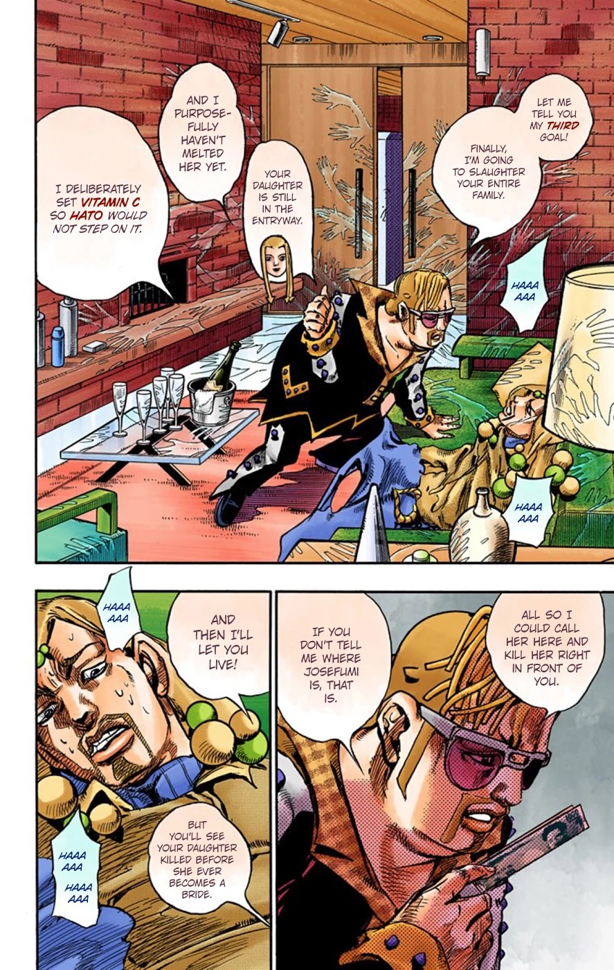 JoJo's Bizarre Adventure Part 8 - JoJolion (Official Colored) Chapter 54 page 8 - Chapter 54: Walking Heart