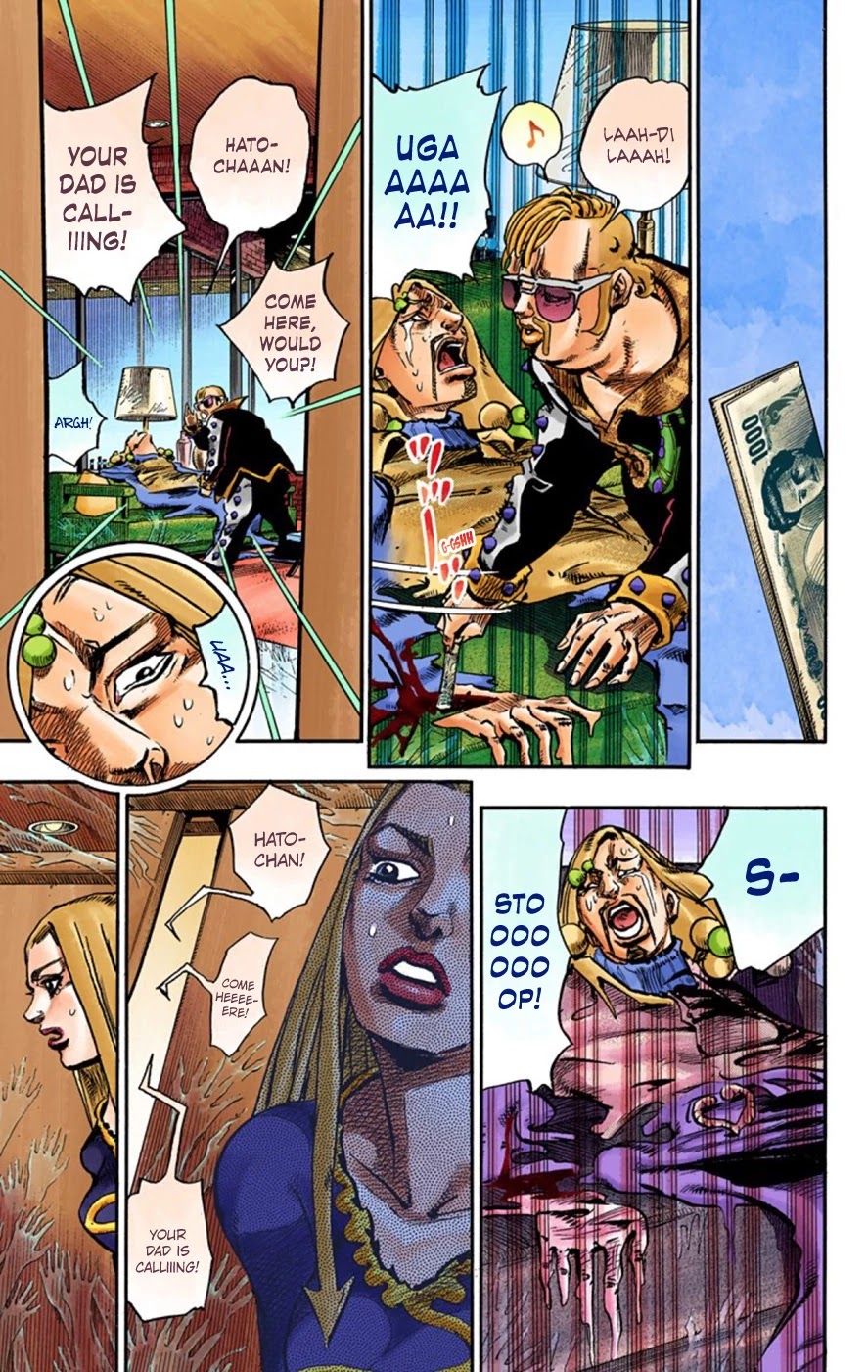 JoJo's Bizarre Adventure Part 8 - JoJolion (Official Colored) Chapter 54 page 9 - Chapter 54: Walking Heart