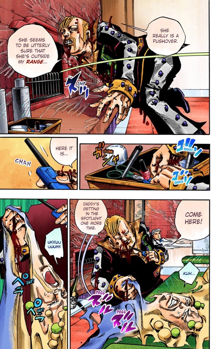JoJo's Bizarre Adventure Part 8 - JoJolion (Official Colored) Chapter 55 page 13 - Chapter 55: Walking Heart, Breaking Heart