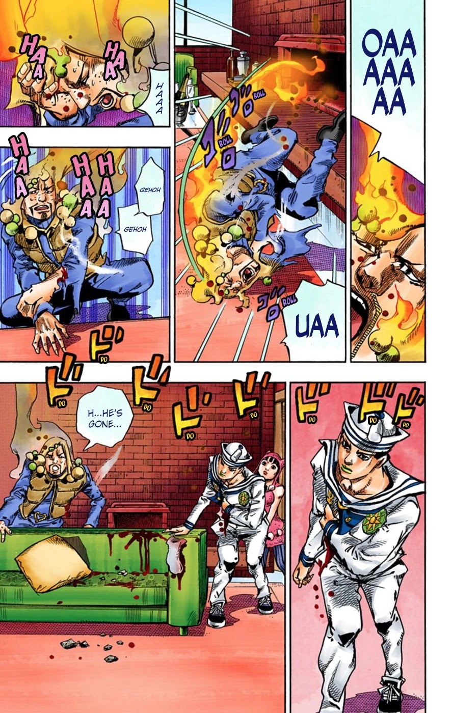 JoJo's Bizarre Adventure Part 8 - JoJolion (Official Colored) Chapter 55 page 21 - Chapter 55: Walking Heart, Breaking Heart