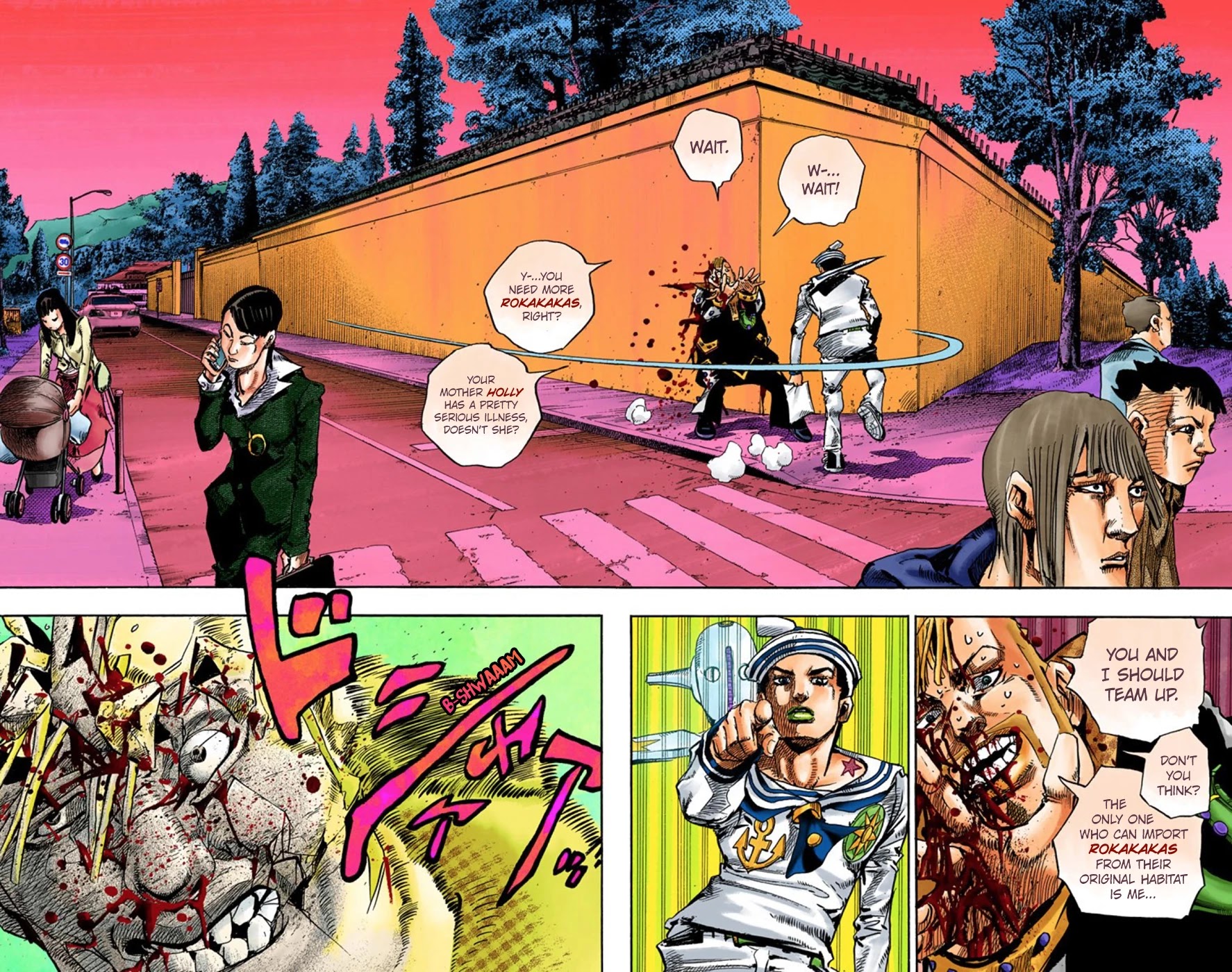 JoJo's Bizarre Adventure Part 8 - JoJolion (Official Colored) Chapter 55 page 24 - Chapter 55: Walking Heart, Breaking Heart