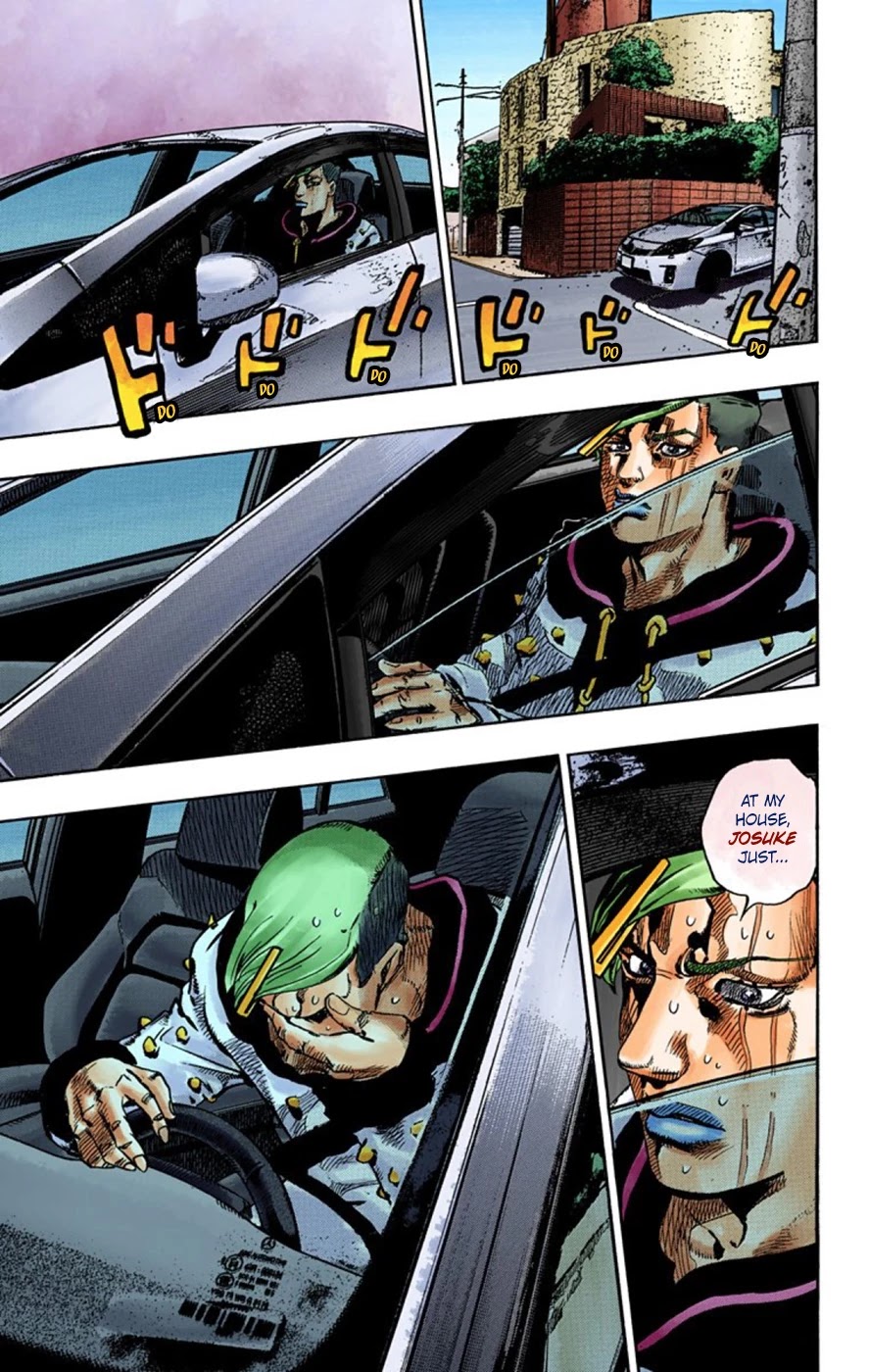 JoJo's Bizarre Adventure Part 8 - JoJolion (Official Colored) Chapter 55 page 28 - Chapter 55: Walking Heart, Breaking Heart