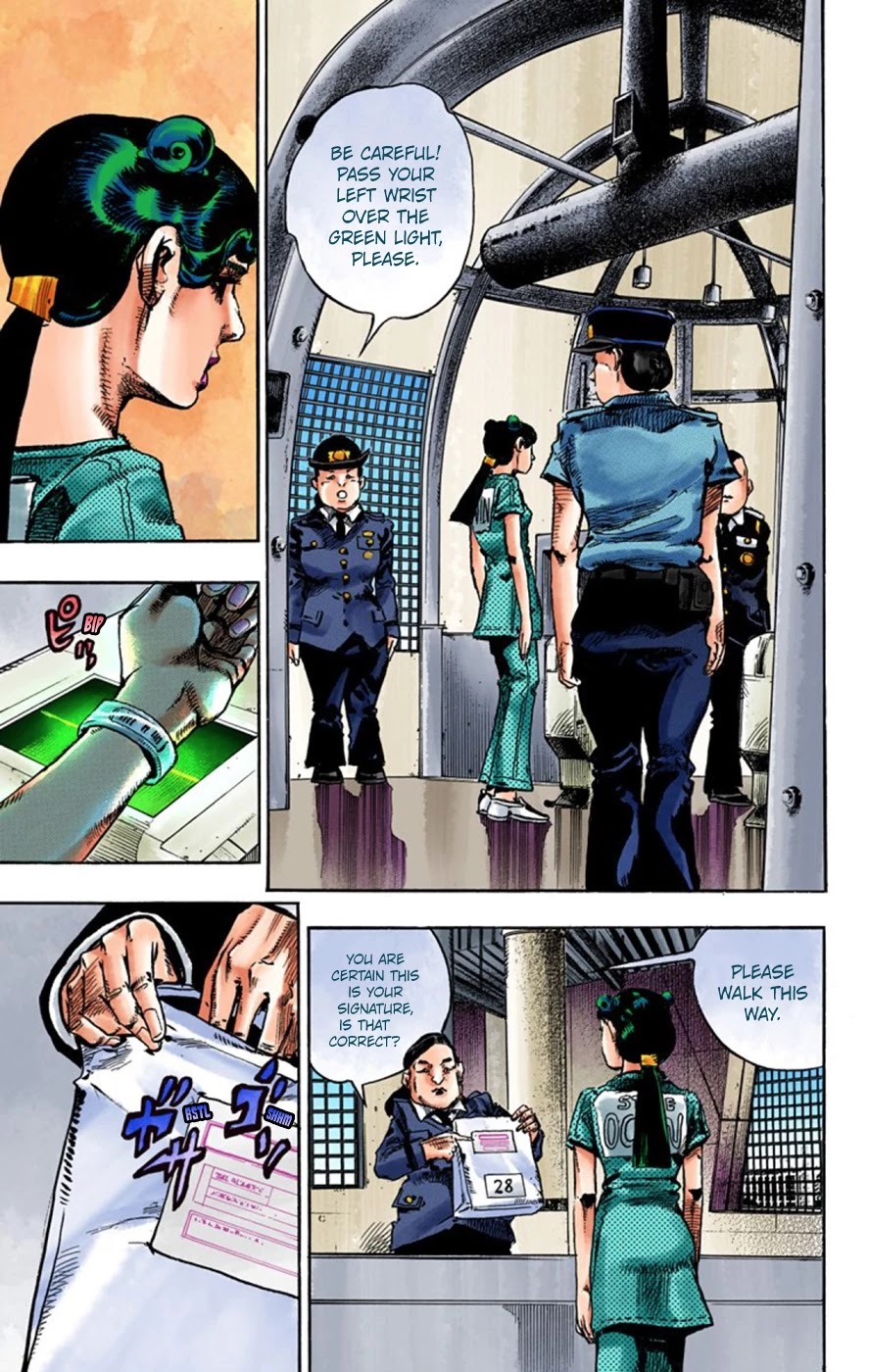 JoJo's Bizarre Adventure Part 8 - JoJolion (Official Colored) Chapter 55 page 30 - Chapter 55: Walking Heart, Breaking Heart