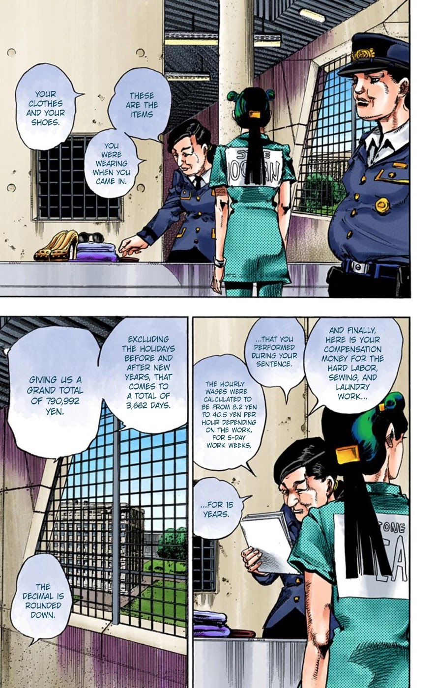 JoJo's Bizarre Adventure Part 8 - JoJolion (Official Colored) Chapter 55 page 32 - Chapter 55: Walking Heart, Breaking Heart