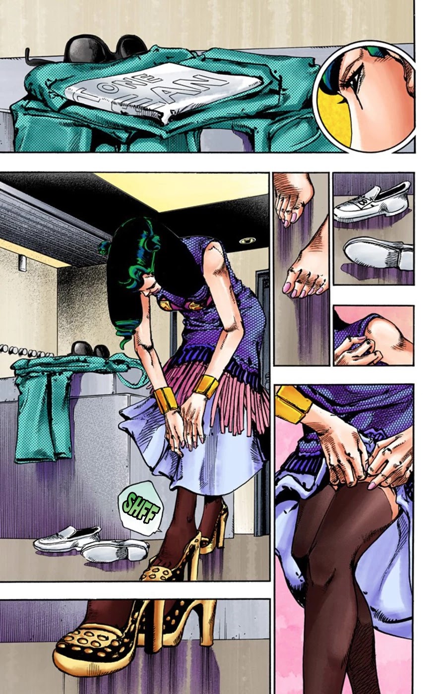 JoJo's Bizarre Adventure Part 8 - JoJolion (Official Colored) Chapter 55 page 34 - Chapter 55: Walking Heart, Breaking Heart