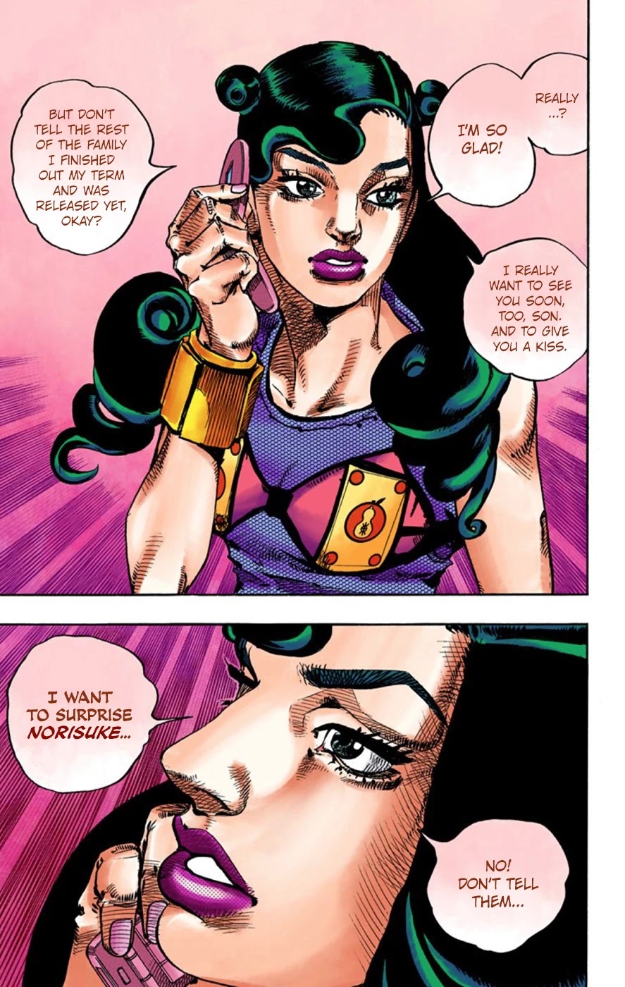 JoJo's Bizarre Adventure Part 8 - JoJolion (Official Colored) Chapter 55 page 37 - Chapter 55: Walking Heart, Breaking Heart