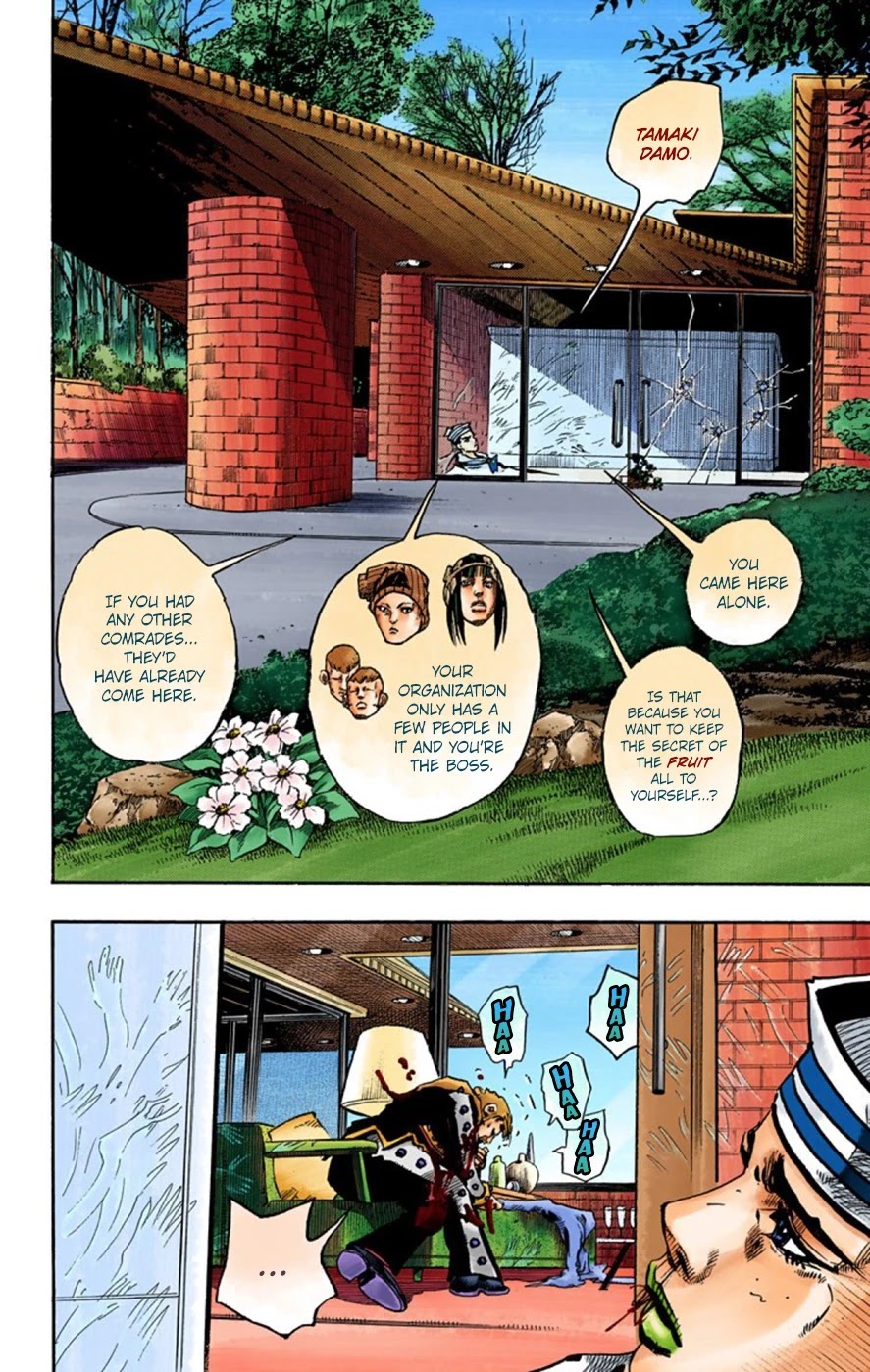 JoJo's Bizarre Adventure Part 8 - JoJolion (Official Colored) Chapter 55 page 8 - Chapter 55: Walking Heart, Breaking Heart