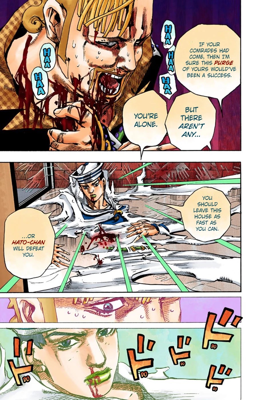 JoJo's Bizarre Adventure Part 8 - JoJolion (Official Colored) Chapter 55 page 9 - Chapter 55: Walking Heart, Breaking Heart