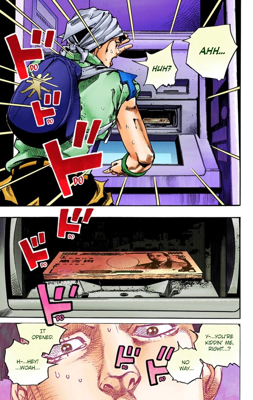 JoJo's Bizarre Adventure Part 8 - JoJolion (Official Colored) Chapter 56 page 13 - Chapter 56: Milagro Man Part 1
